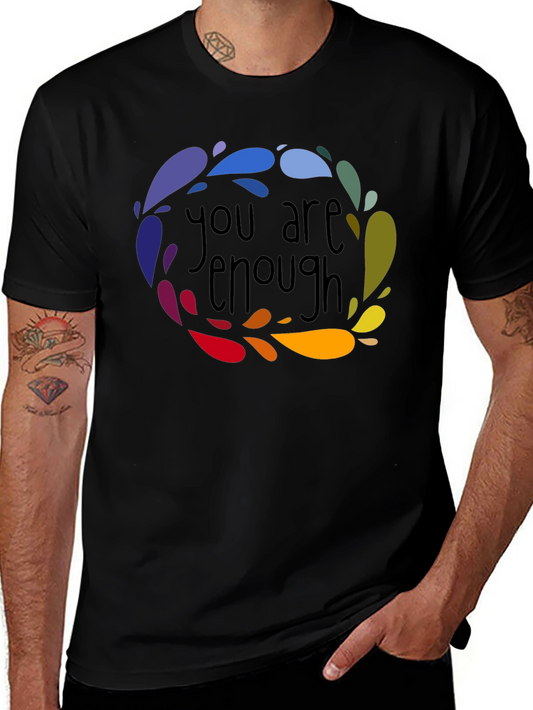 You Are Enough Graphic Tee - Black