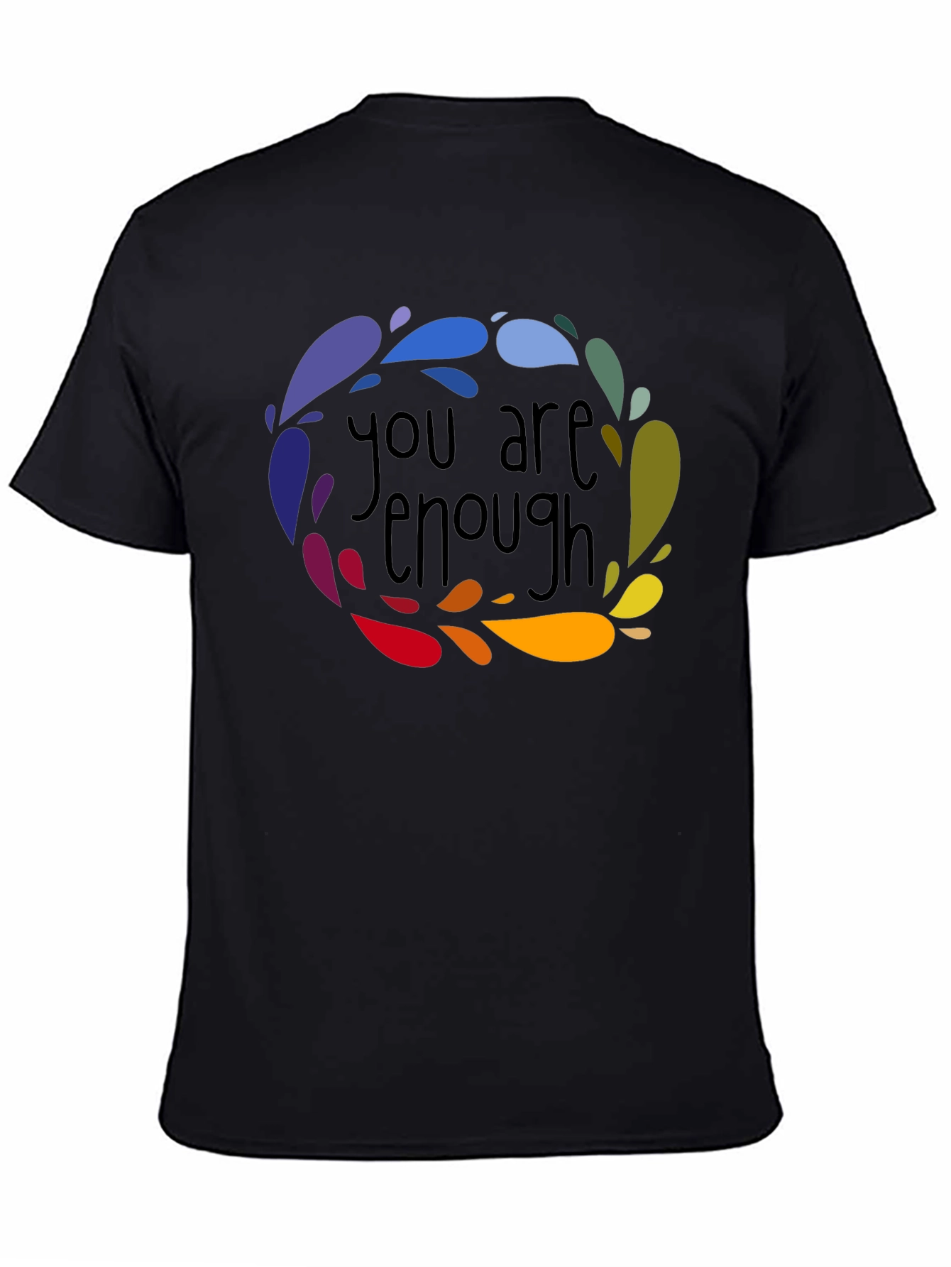 You Are Enough Graphic Tee - Black