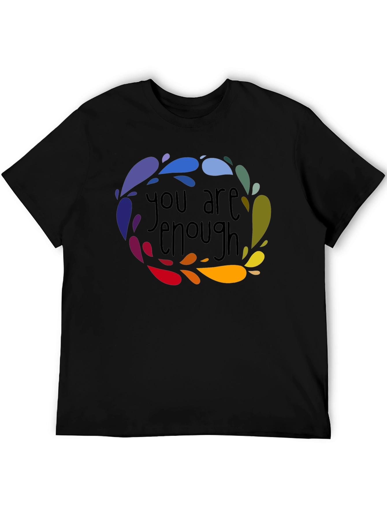 You Are Enough Graphic Tee - Black
