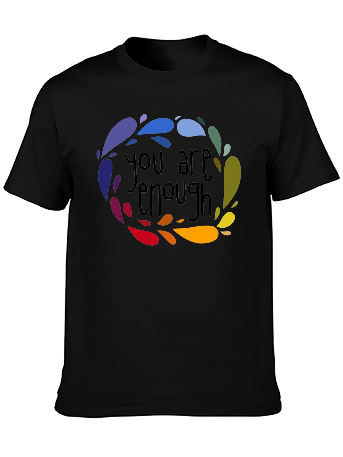 You Are Enough Graphic Tee - Black