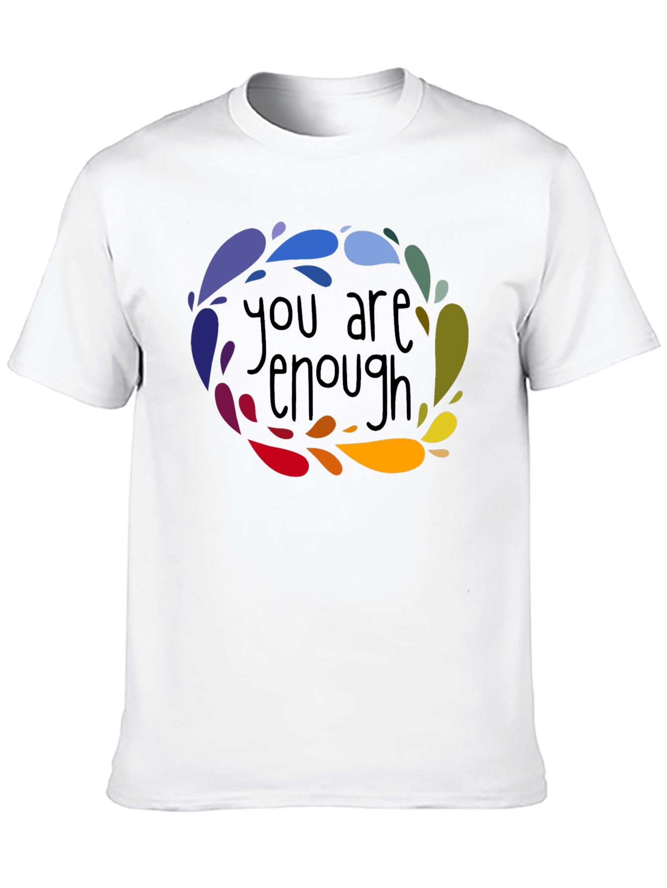 You Are Enough Graphic Tee - Black