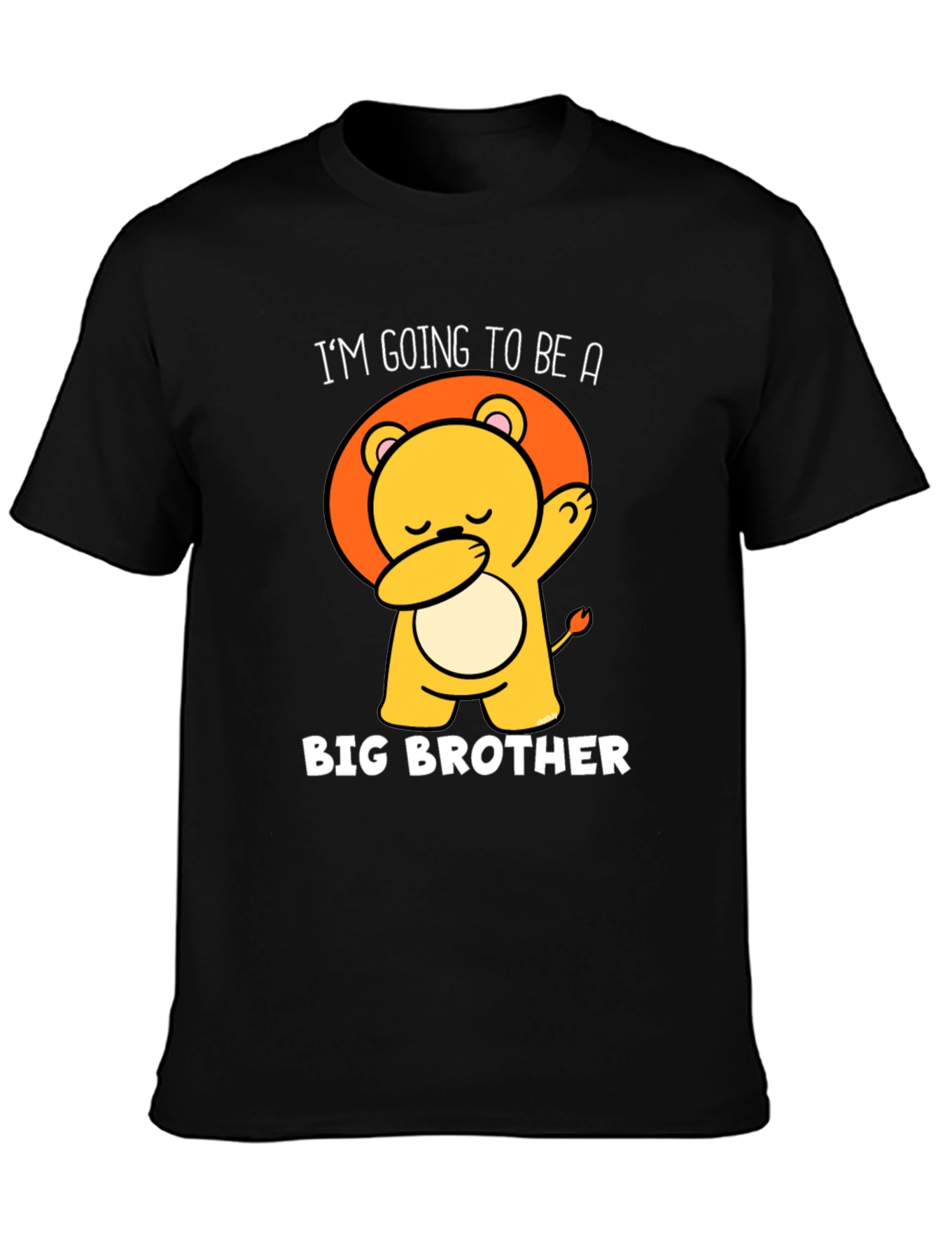 Big Brother Lion Graphic Tee - Black