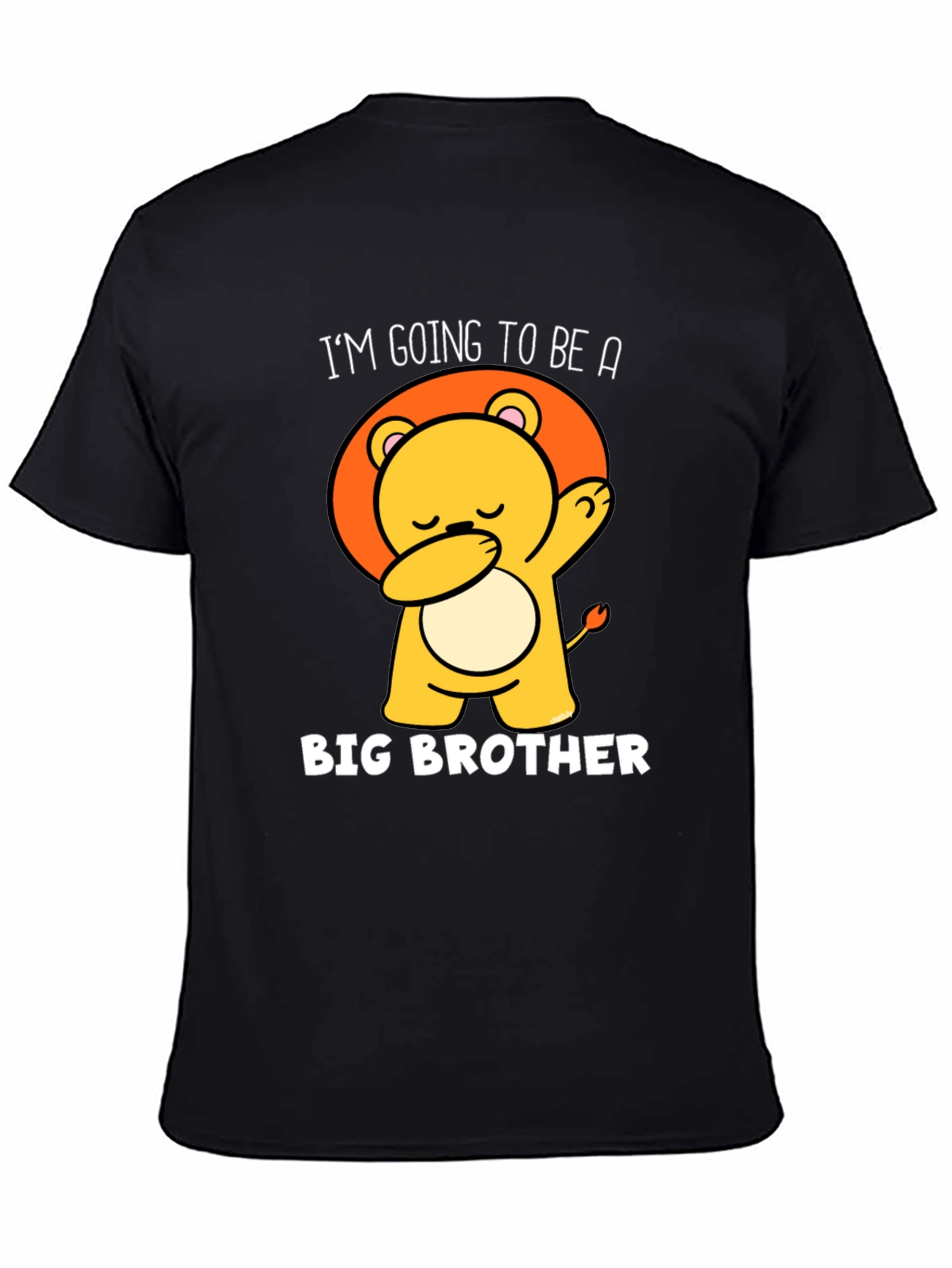 Big Brother Lion Graphic Tee - Black