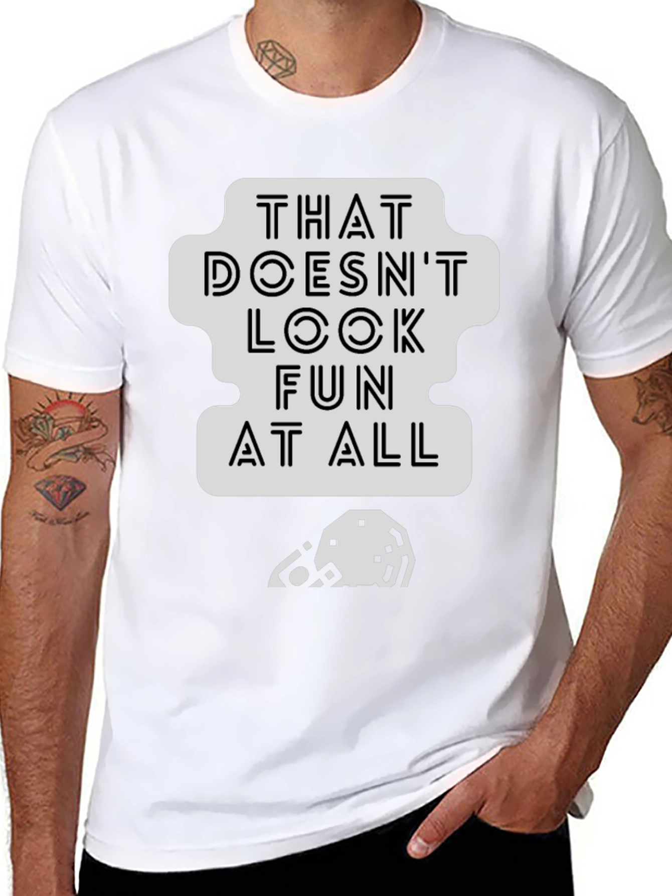 That Doesnt Look Fun T-Shirt - Black Cotton Tee