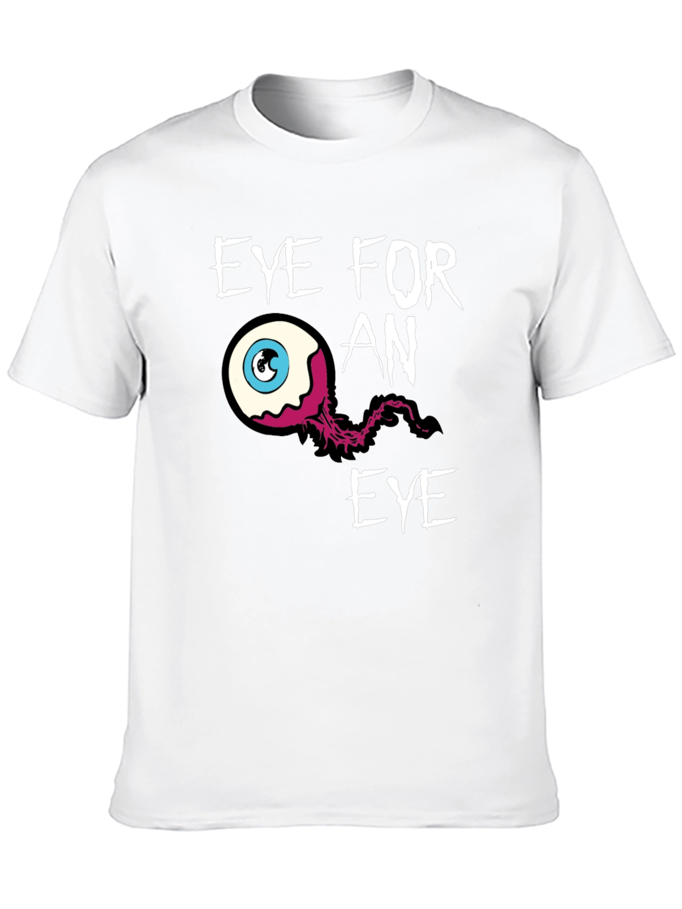 Eye for an Eye Graphic Print Black T-Shirt