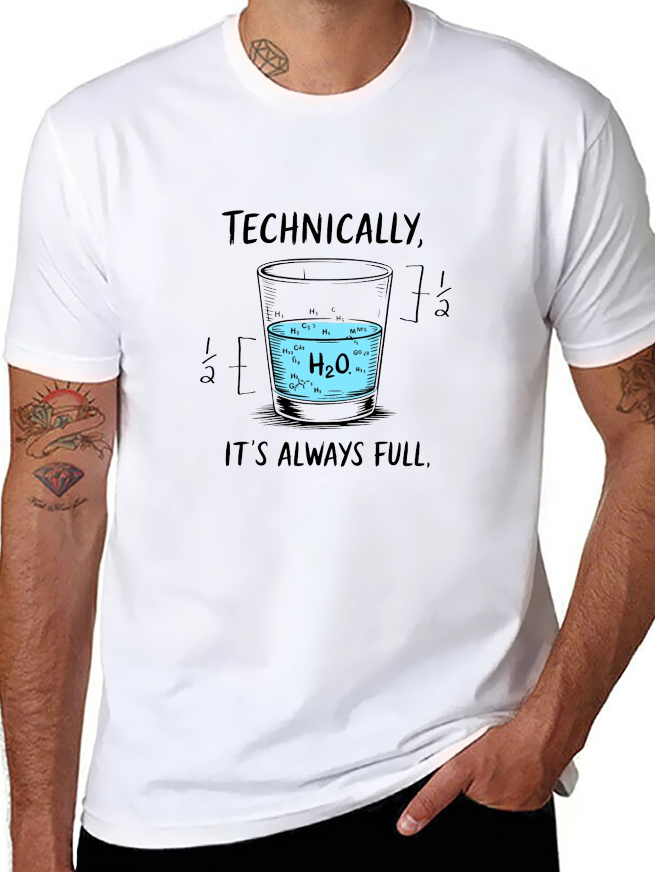 Technically Always Full Science T-Shirt