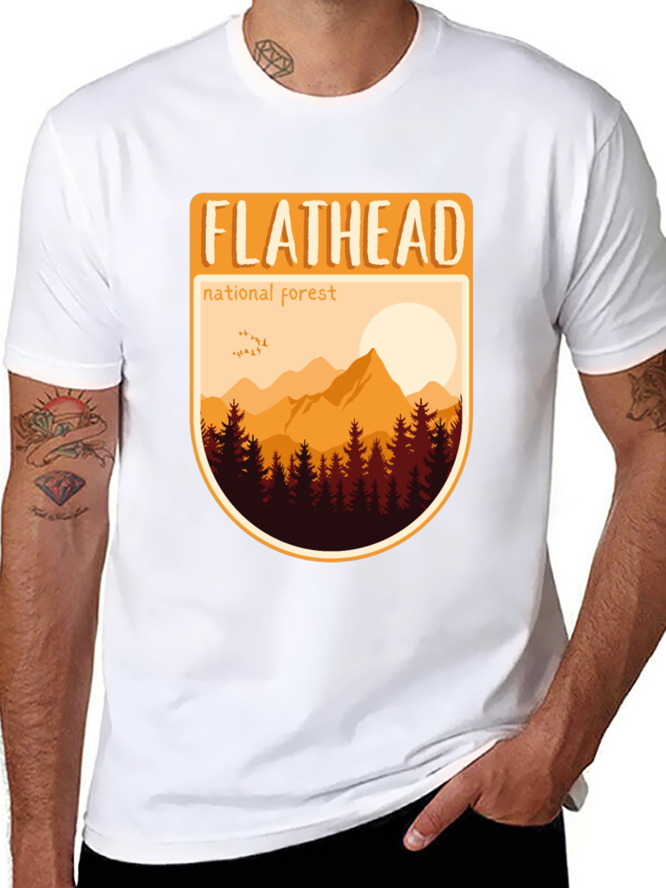 Flathead National Forest Graphic Tee - Nature Lovers
