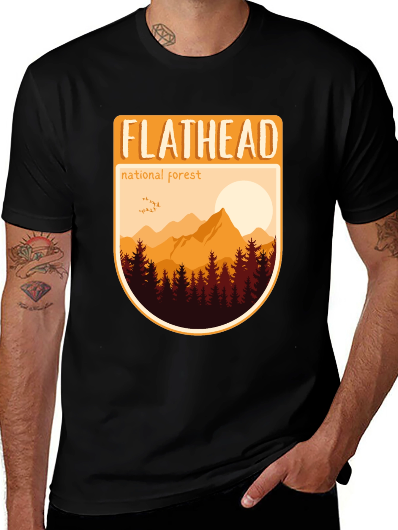Flathead National Forest Graphic Tee - Nature Lovers