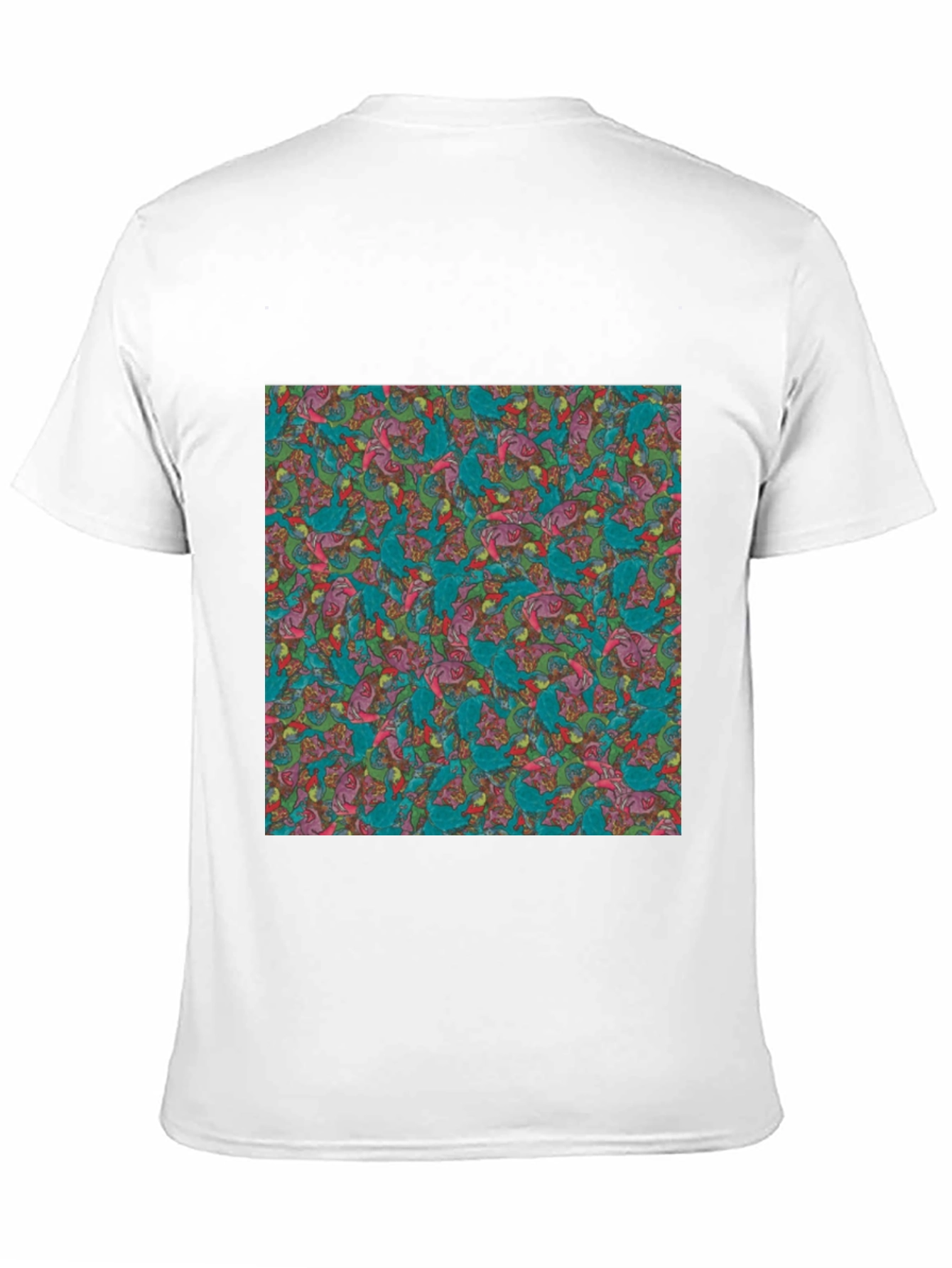 Abstract Pattern Graphic Black T-Shirt