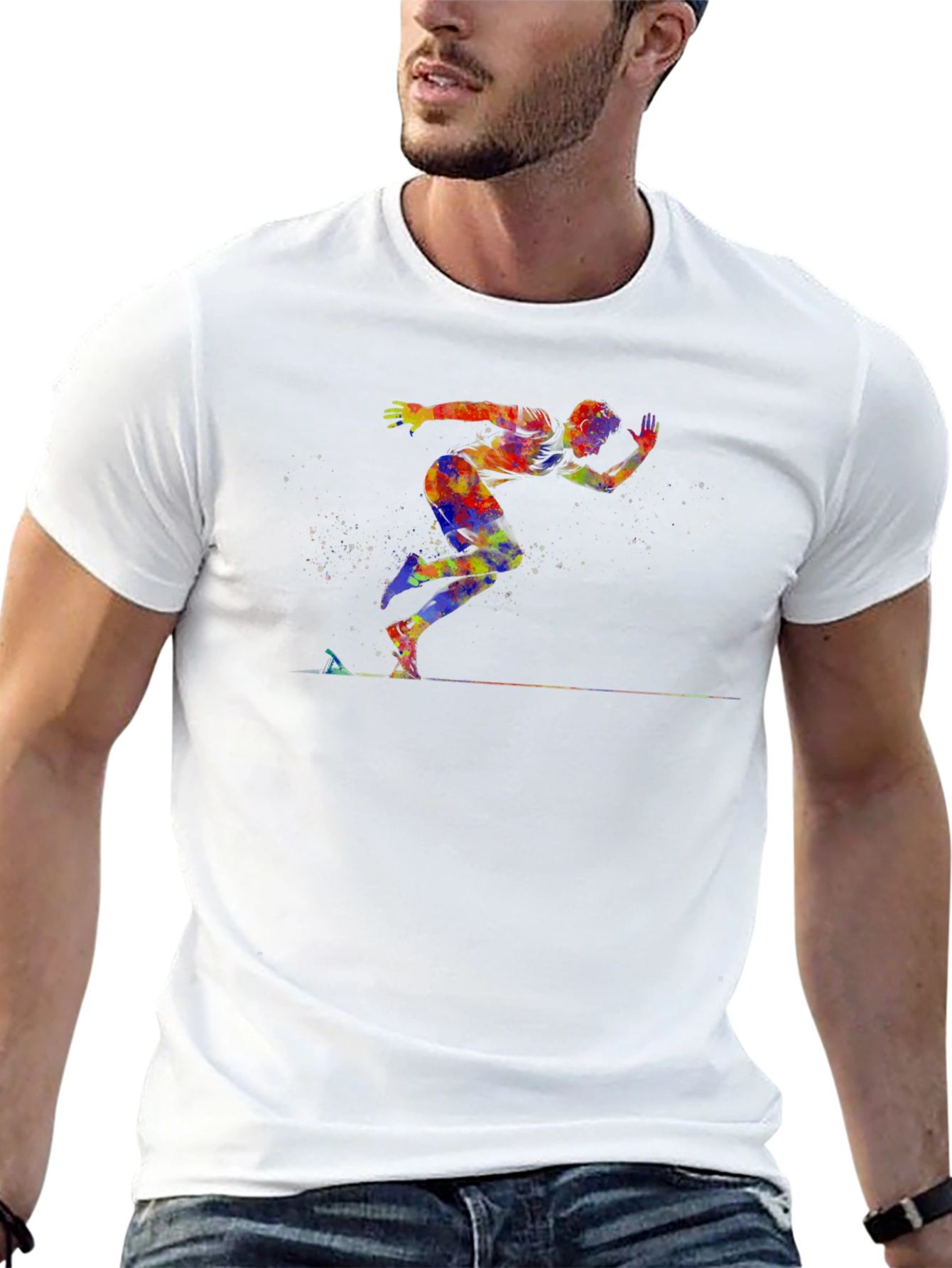 Runner Graphic Tee - Black