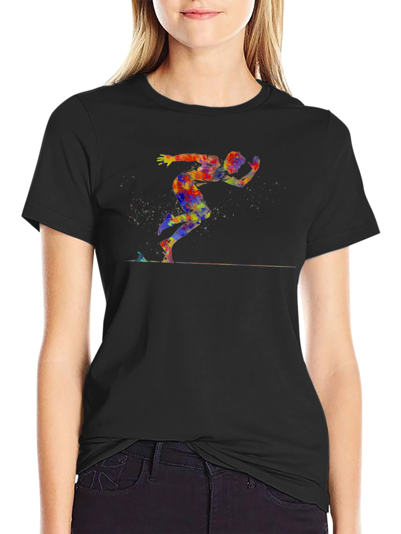 Runner Graphic Tee - Black