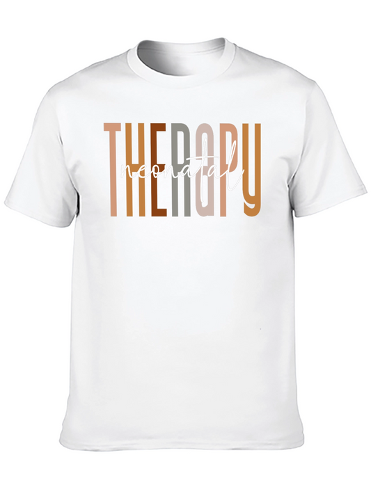 Neonatal Therapy Black Cotton T-Shirt