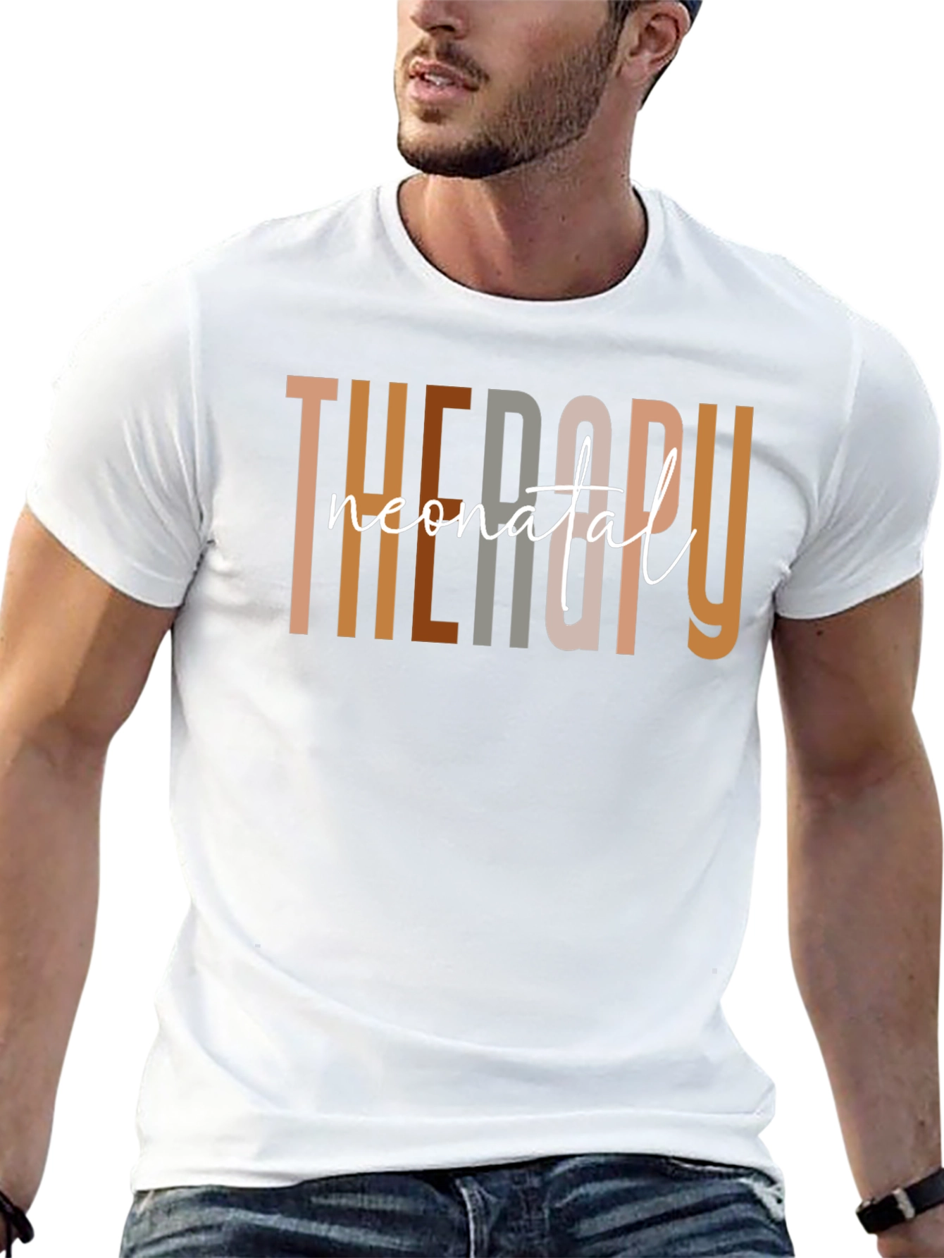 Neonatal Therapy Black Cotton T-Shirt