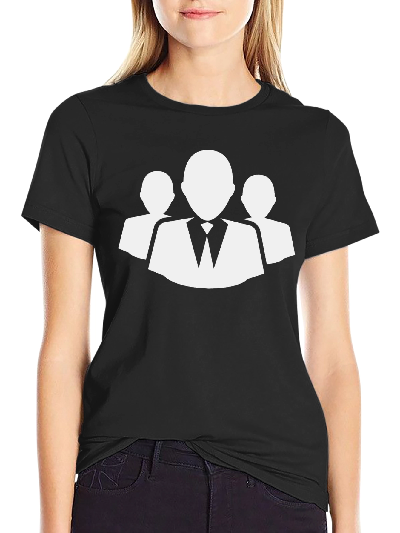 Teamwork T-Shirt - Black Cotton Blend
