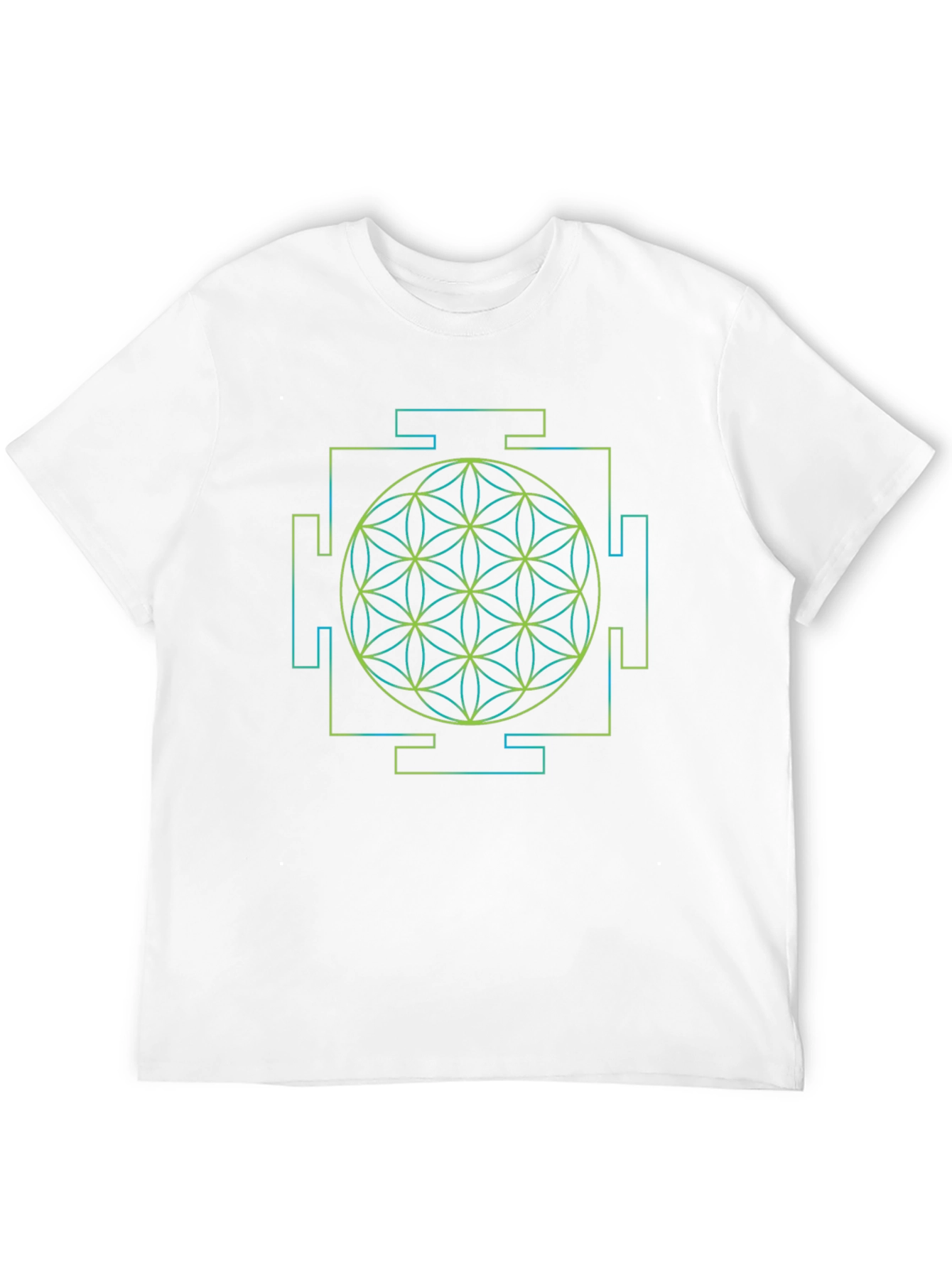 Geometric Flower of Life Yantra T-Shirt