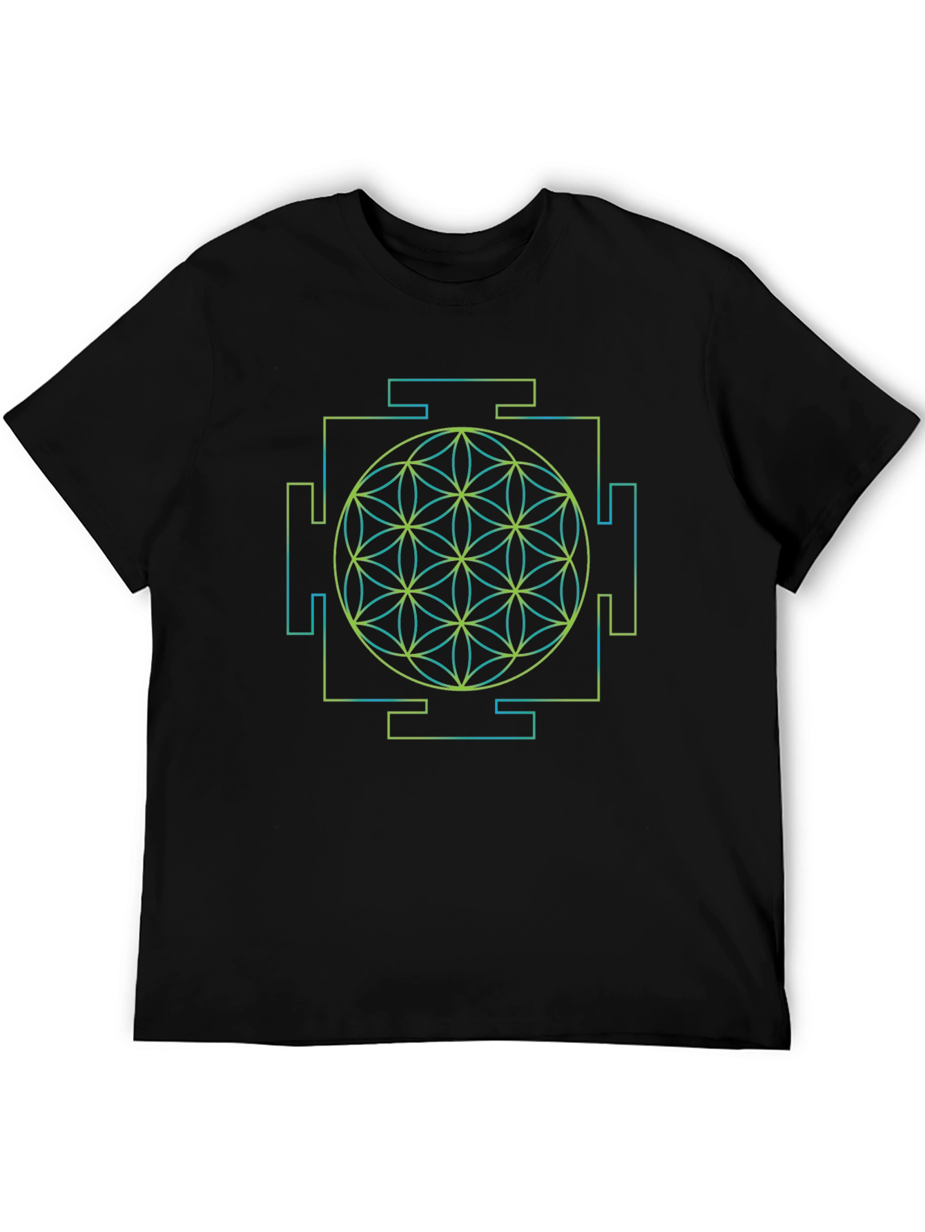 Geometric Flower of Life Yantra T-Shirt
