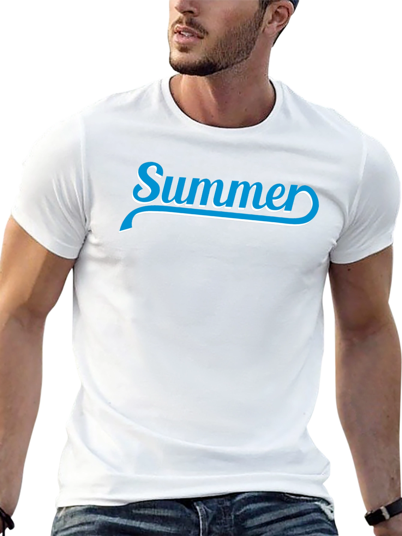 Summer Graphic T-Shirt - Black