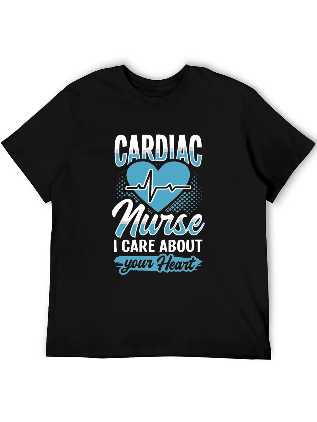 Cardiac Nurse Heartbeat Graphic T-Shirt