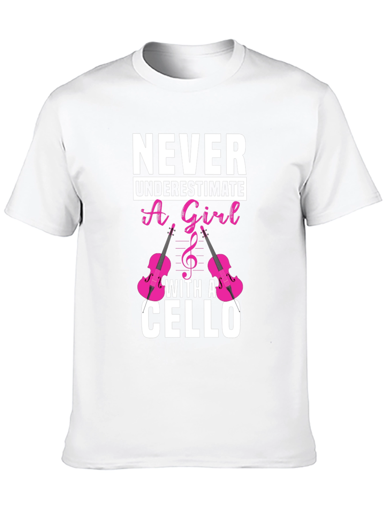 Never Underestimate a Girl with a Cello T-Shirt