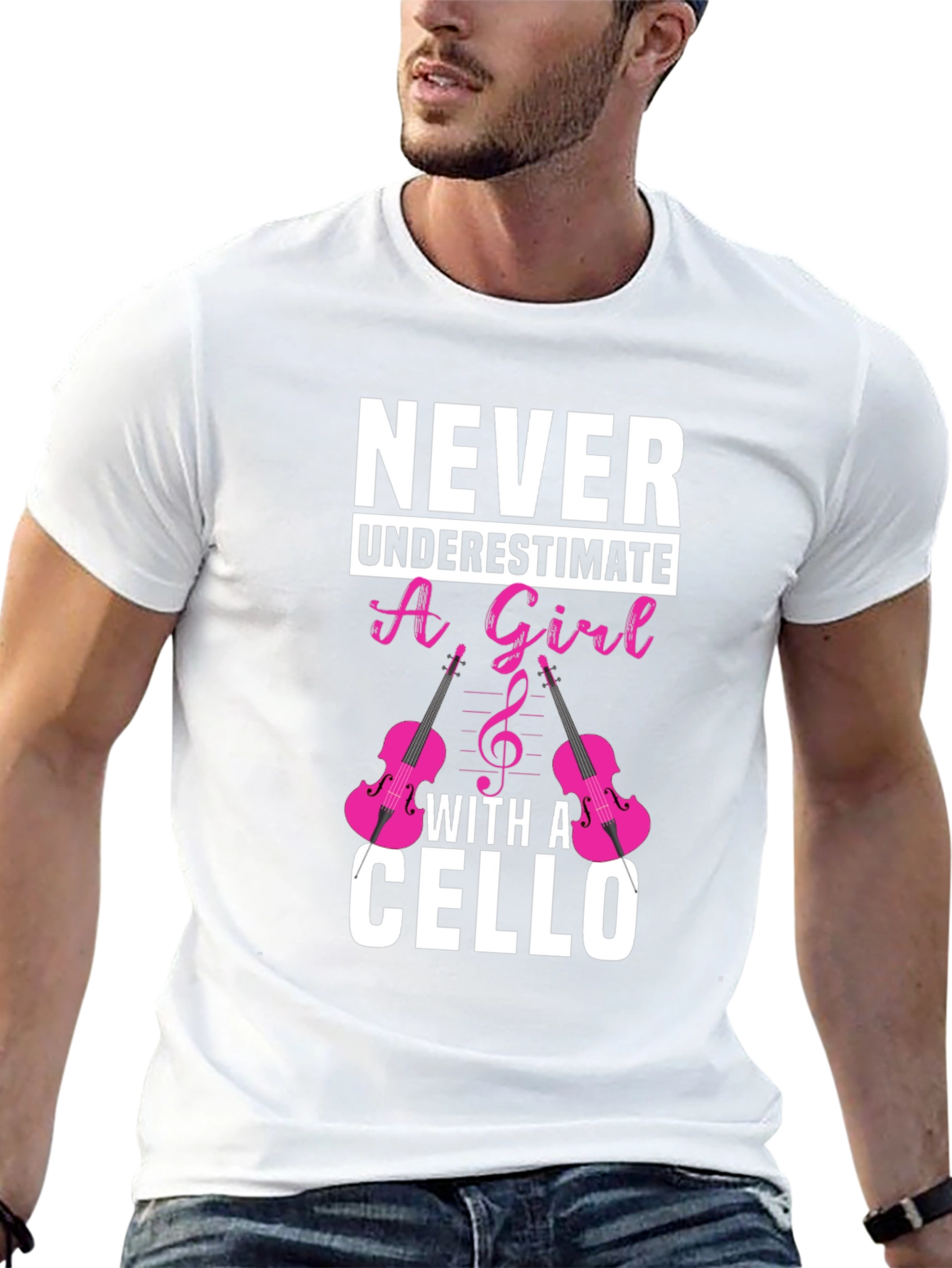 Never Underestimate a Girl with a Cello T-Shirt