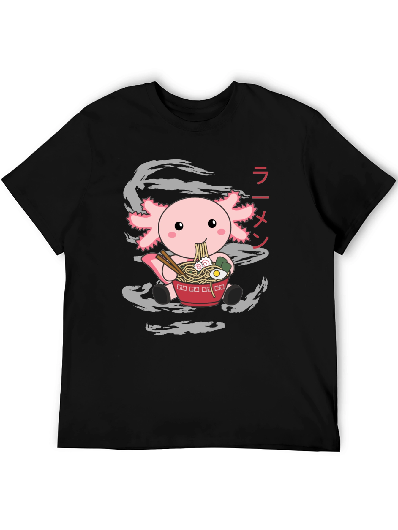 Axolotl Ramen T-Shirt - Cute Japanese Style Tee
