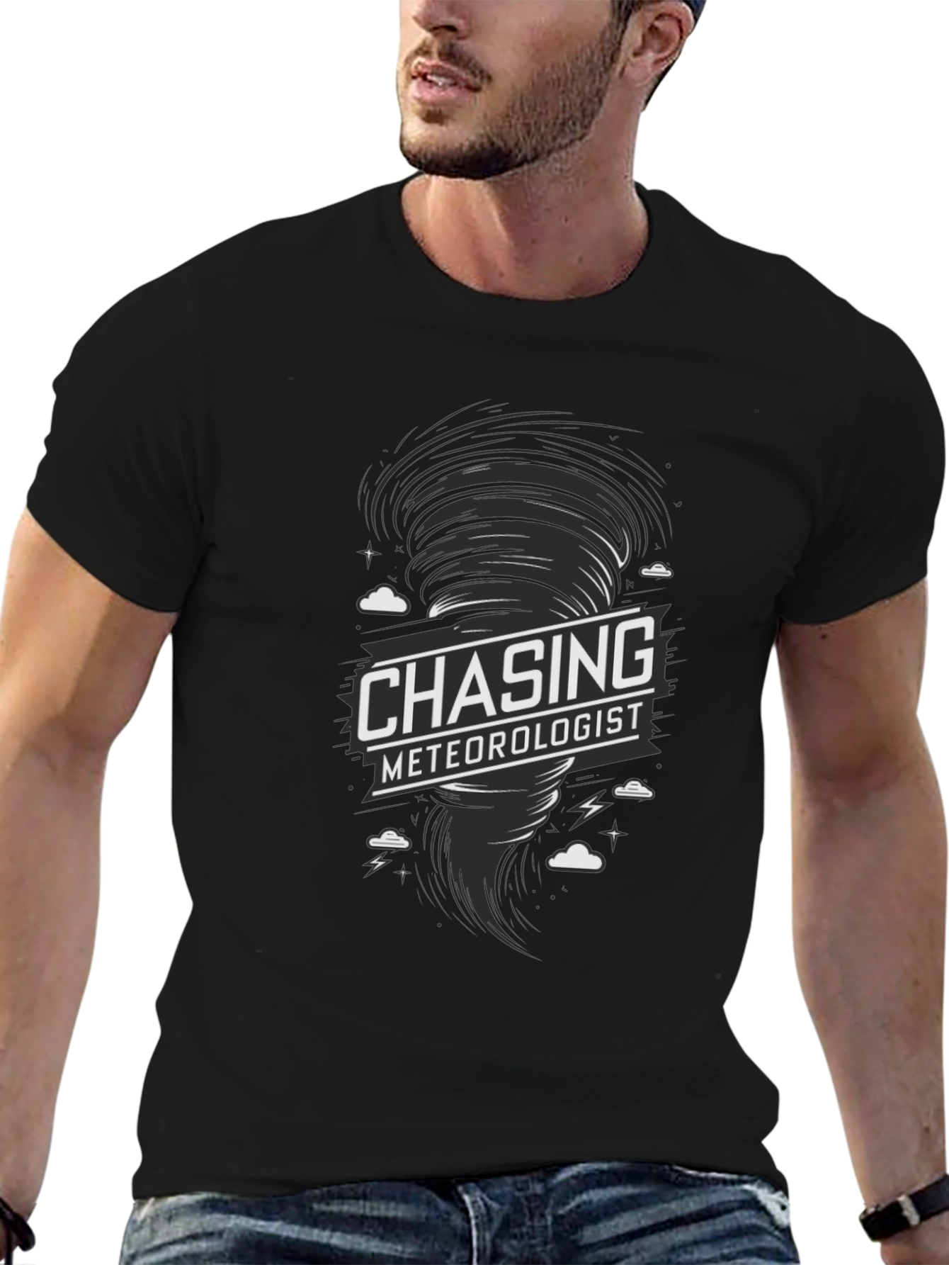 Chasing Meteorologist Tornado Graphic T-Shirt