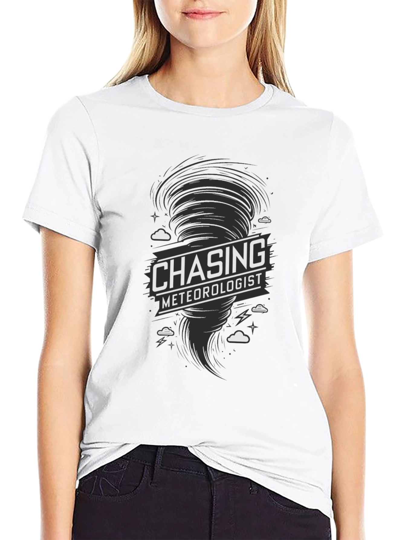 Chasing Meteorologist Tornado Graphic T-Shirt