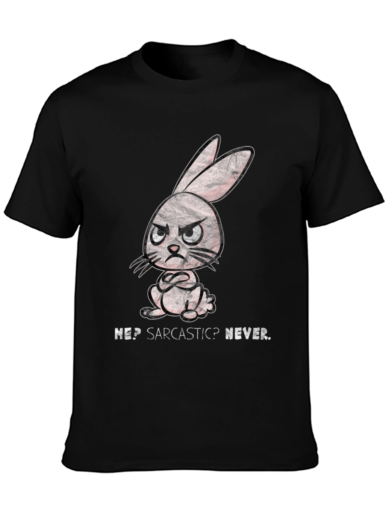 Sarcastic Rabbit Graphic T-Shirt