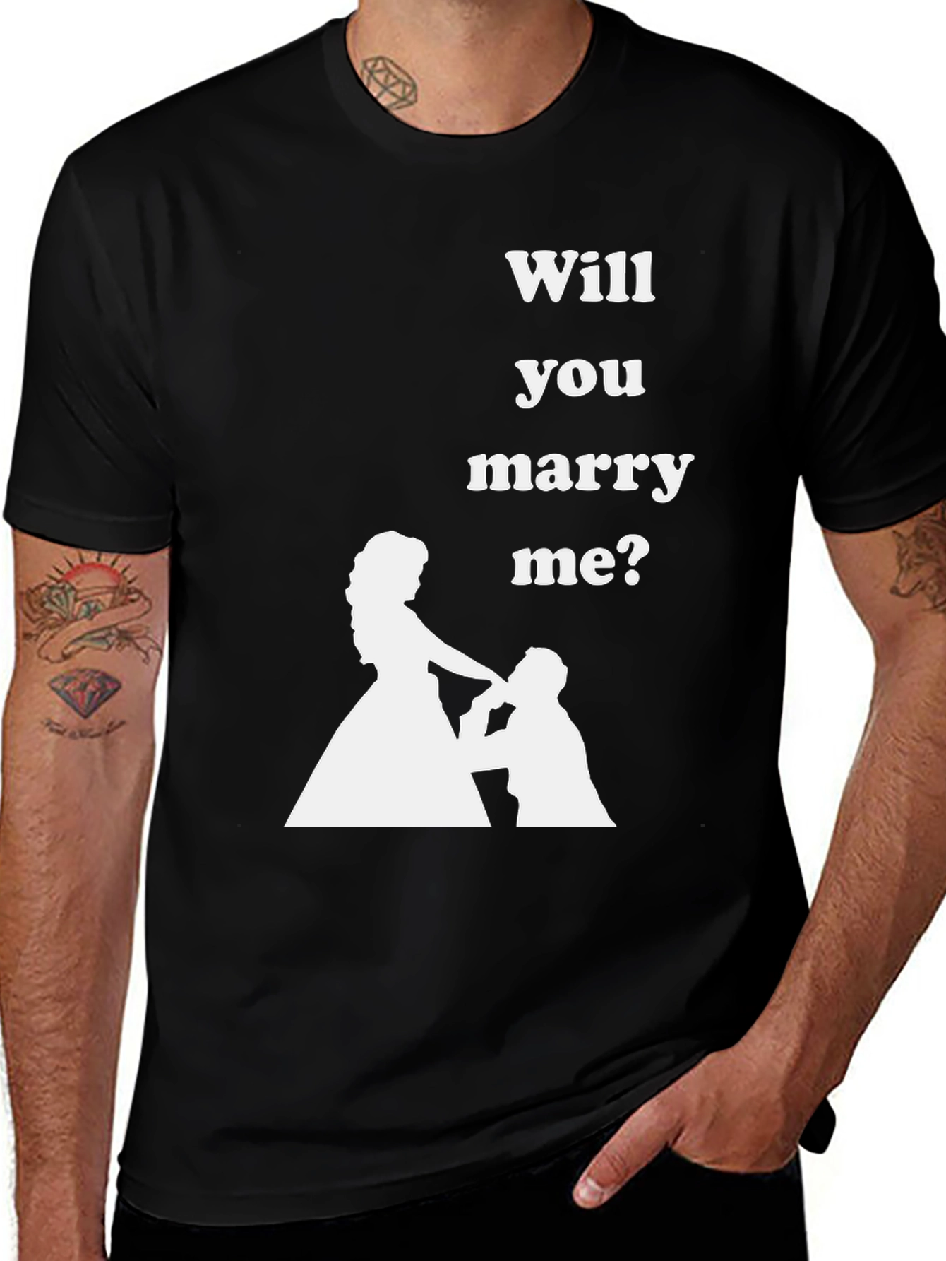Marry Me Graphic Tee - Proposal T-Shirt