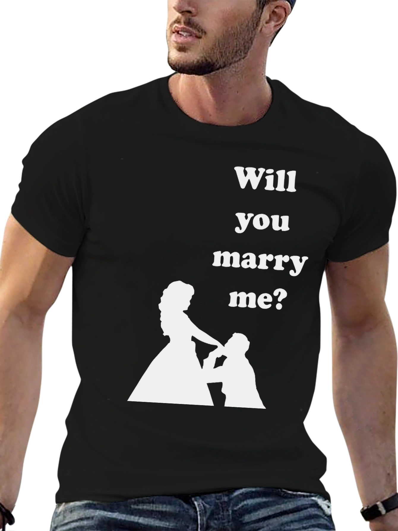 Marry Me Graphic Tee - Proposal T-Shirt