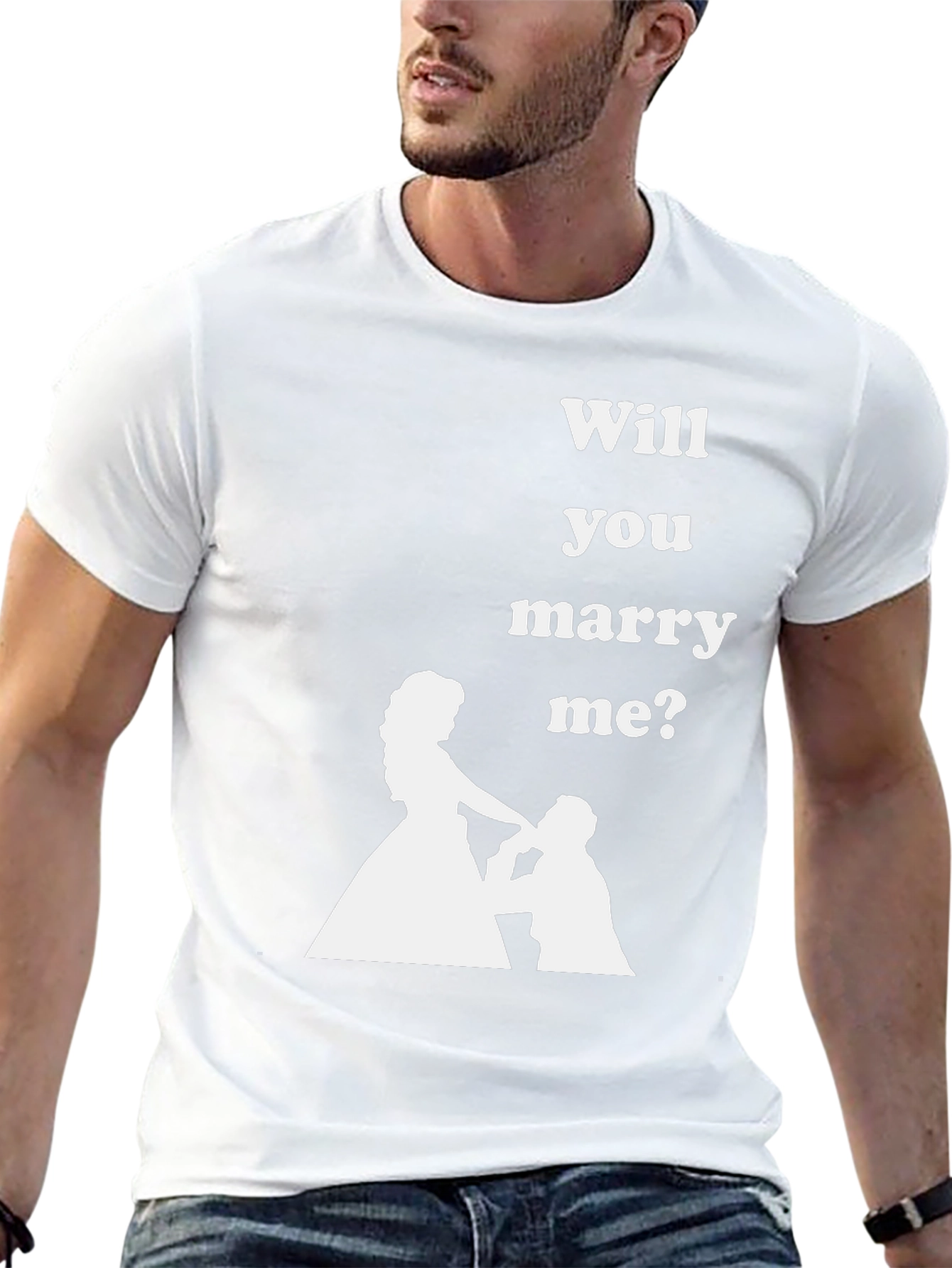 Marry Me Graphic Tee - Proposal T-Shirt