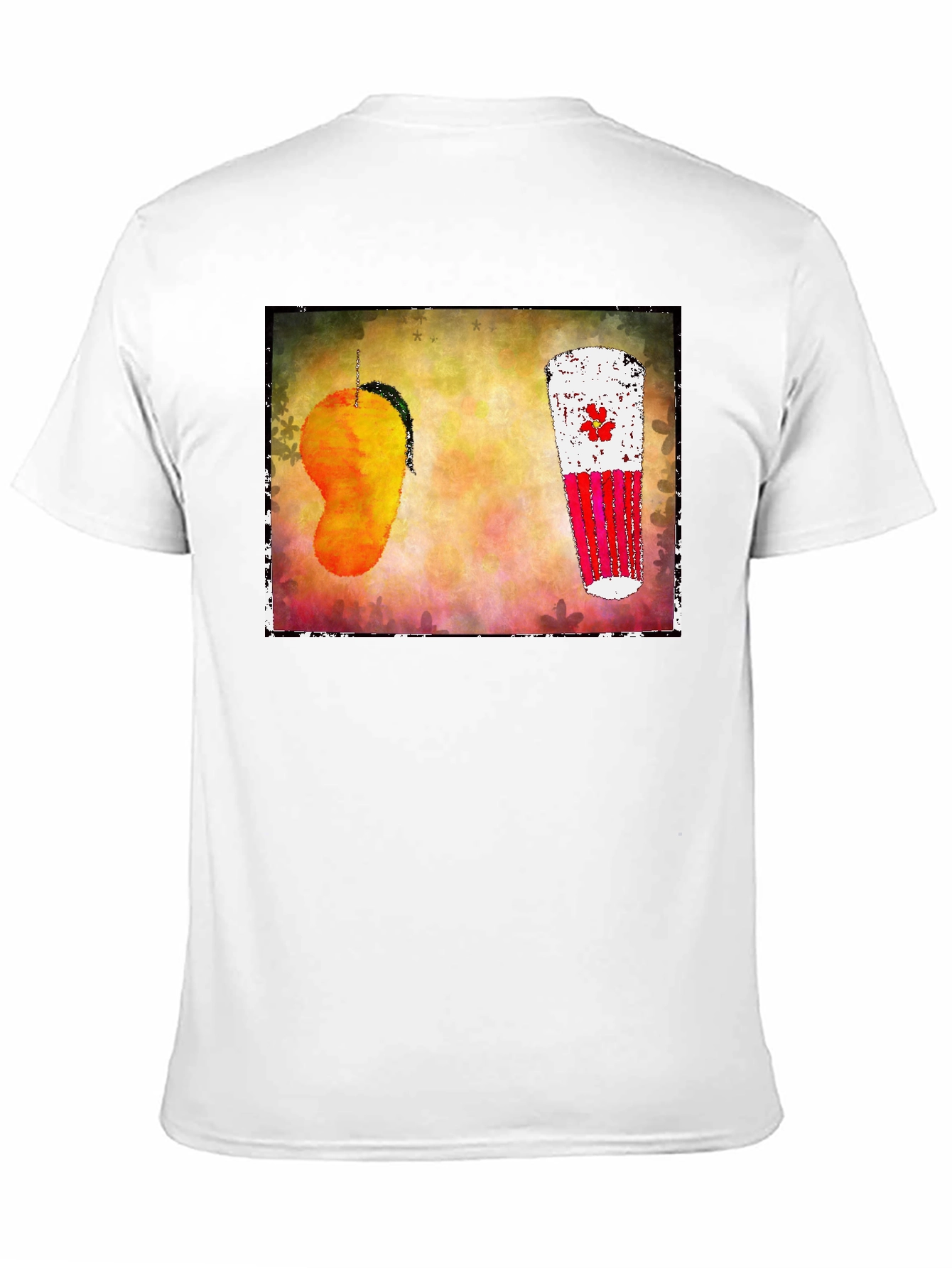 Mango Lassi Art T-Shirt - Tropical Drink Graphic Tee