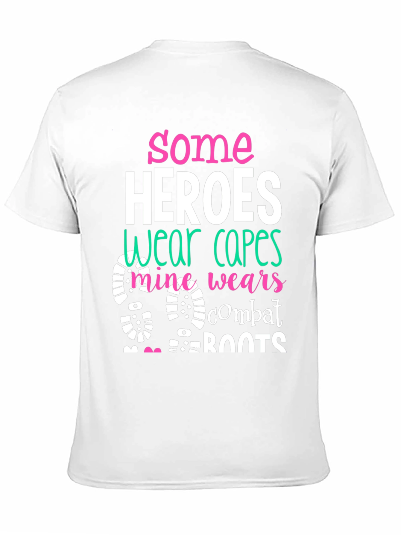 Some Heroes Wear Combat Boots Graphic Tee