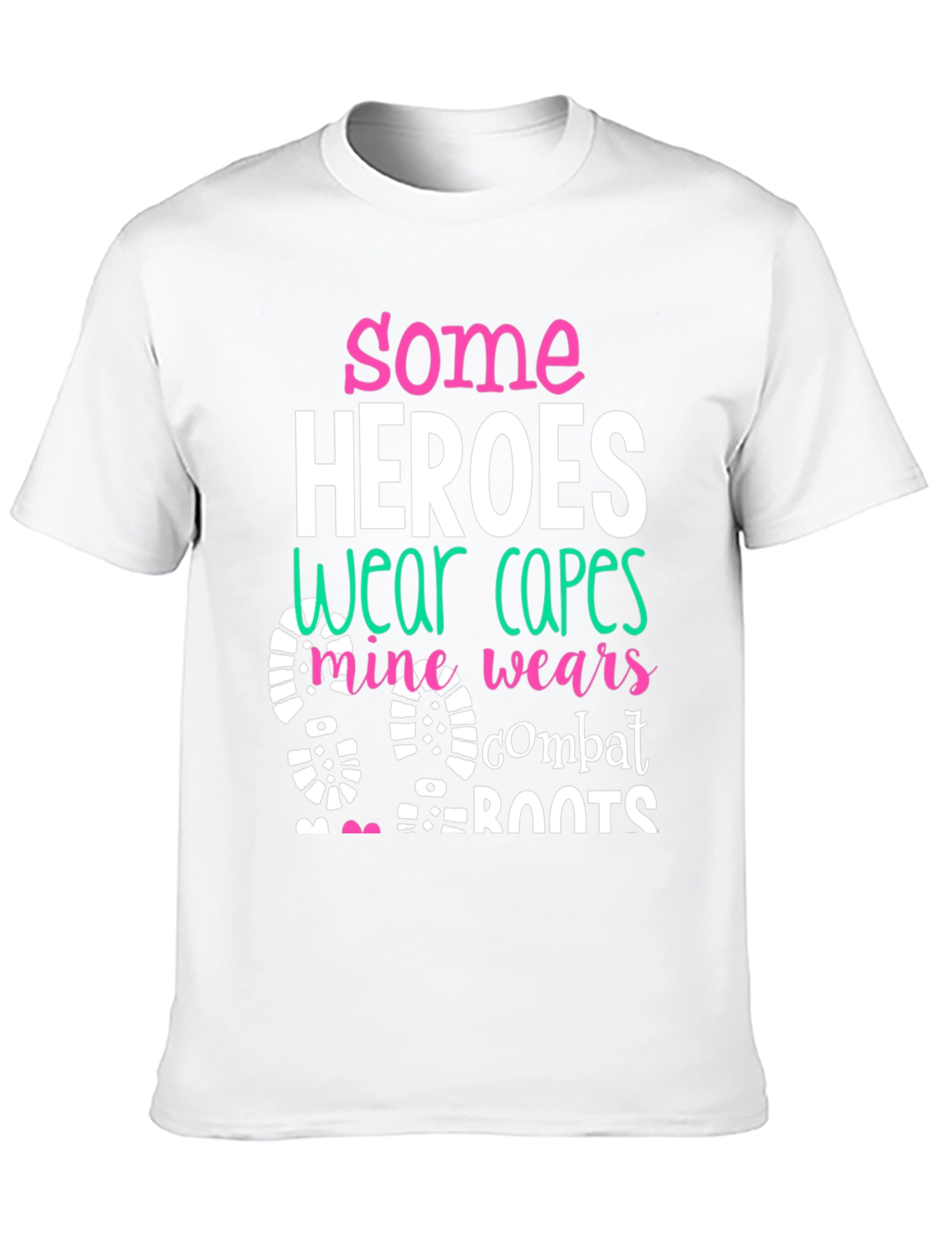 Some Heroes Wear Combat Boots Graphic Tee