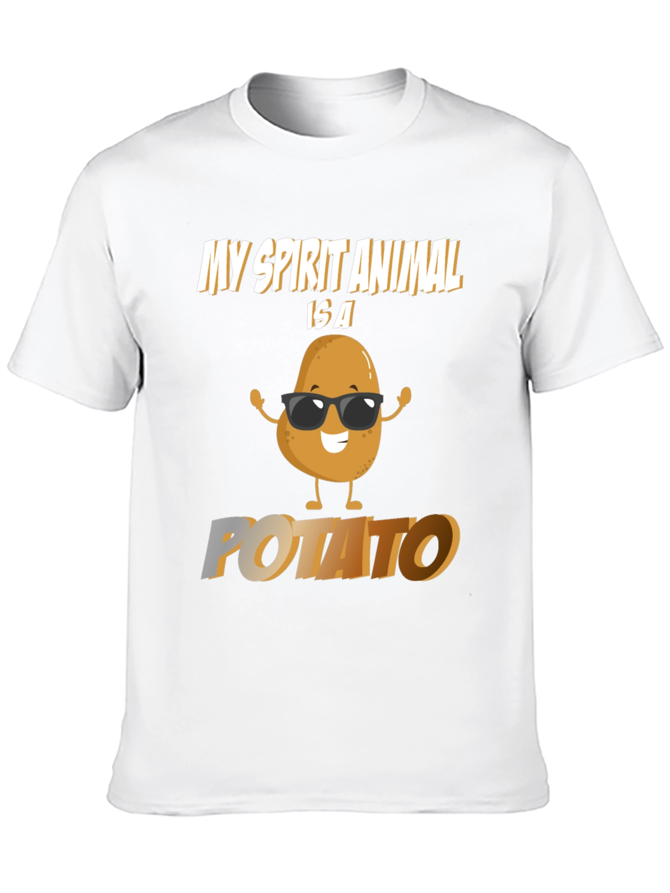 My Spirit Animal Is A Potato Graphic T-Shirt