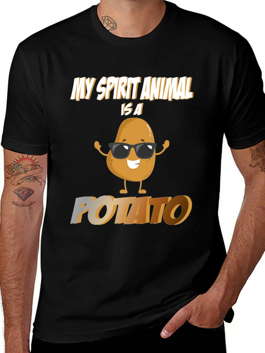 My Spirit Animal Is A Potato Graphic T-Shirt