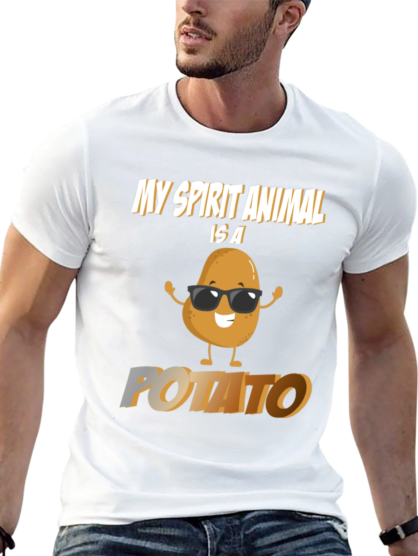 My Spirit Animal Is A Potato Graphic T-Shirt