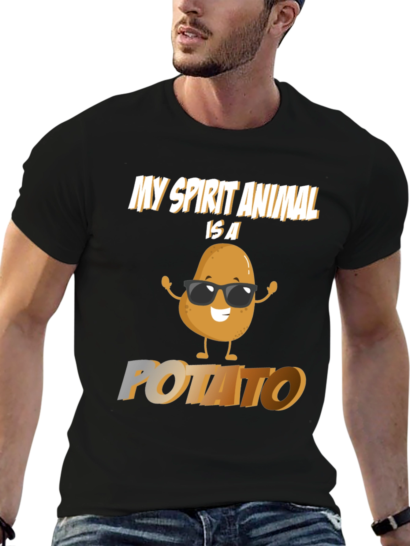 My Spirit Animal Is A Potato Graphic T-Shirt