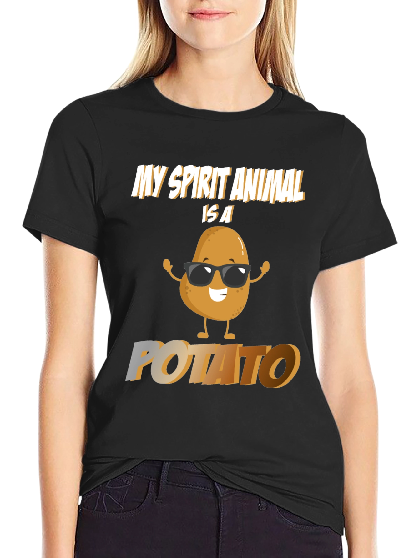 My Spirit Animal Is A Potato Graphic T-Shirt