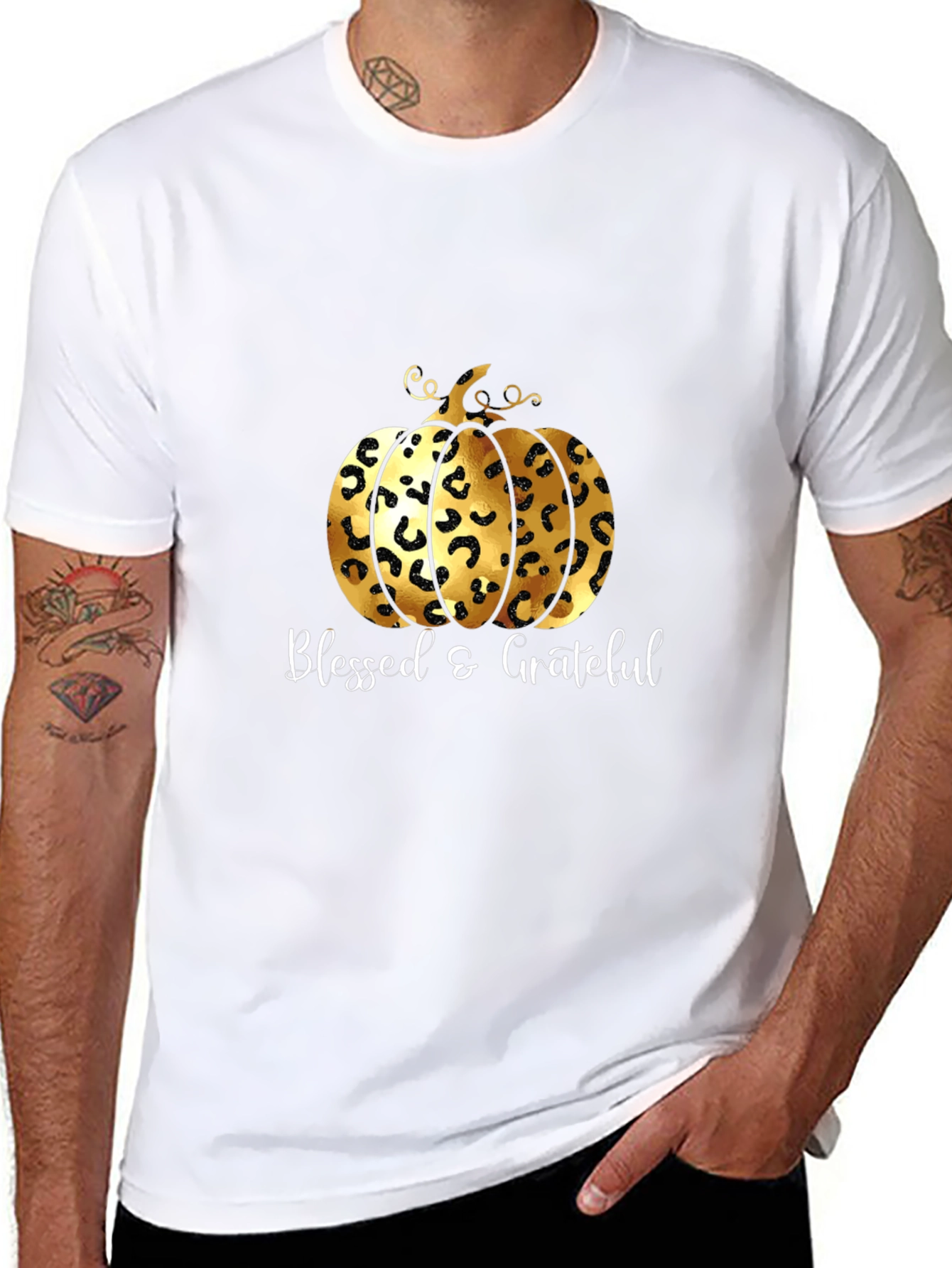 Blessed & Grateful Pumpkin Graphic Tee