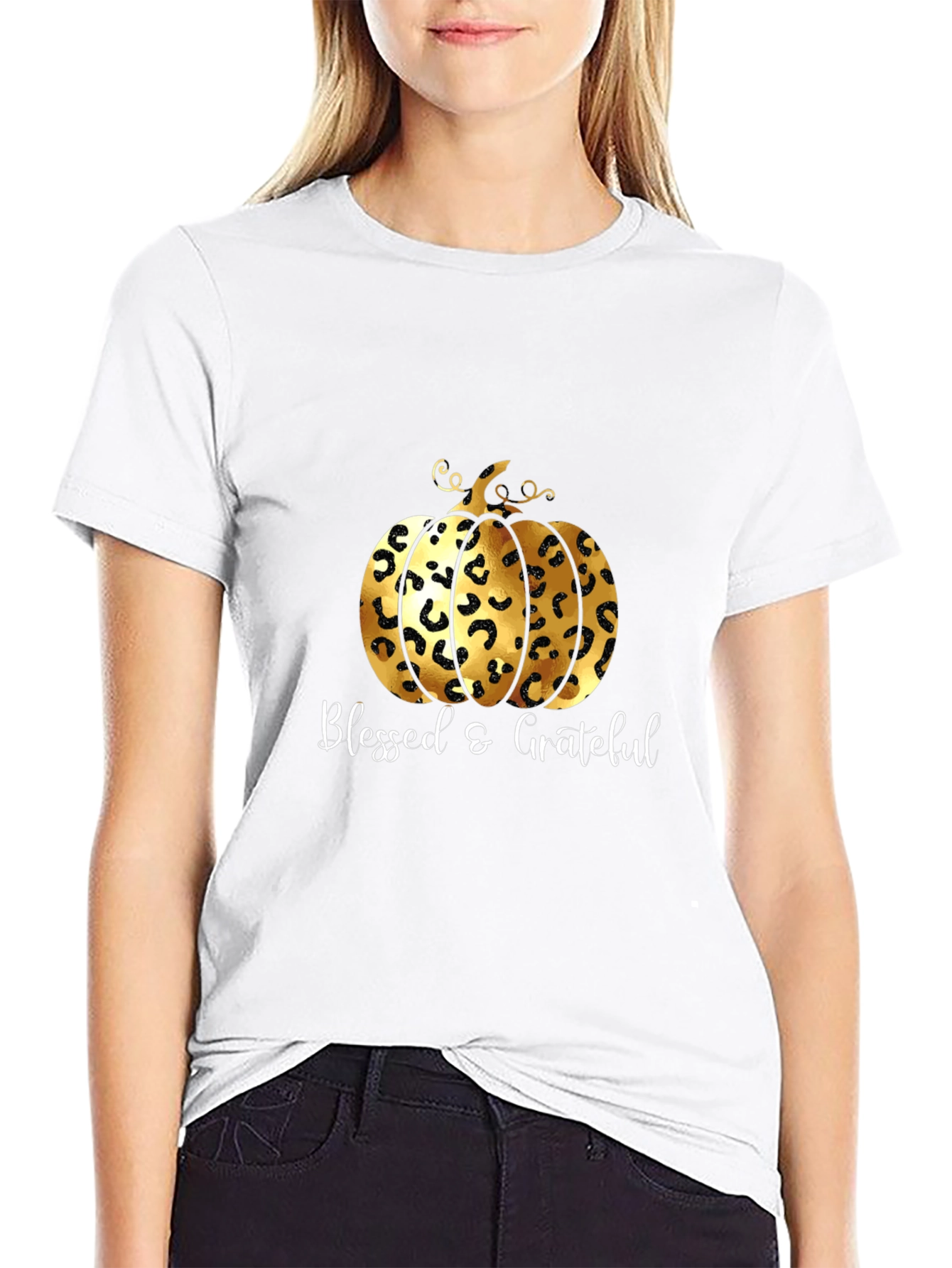 Blessed & Grateful Pumpkin Graphic Tee