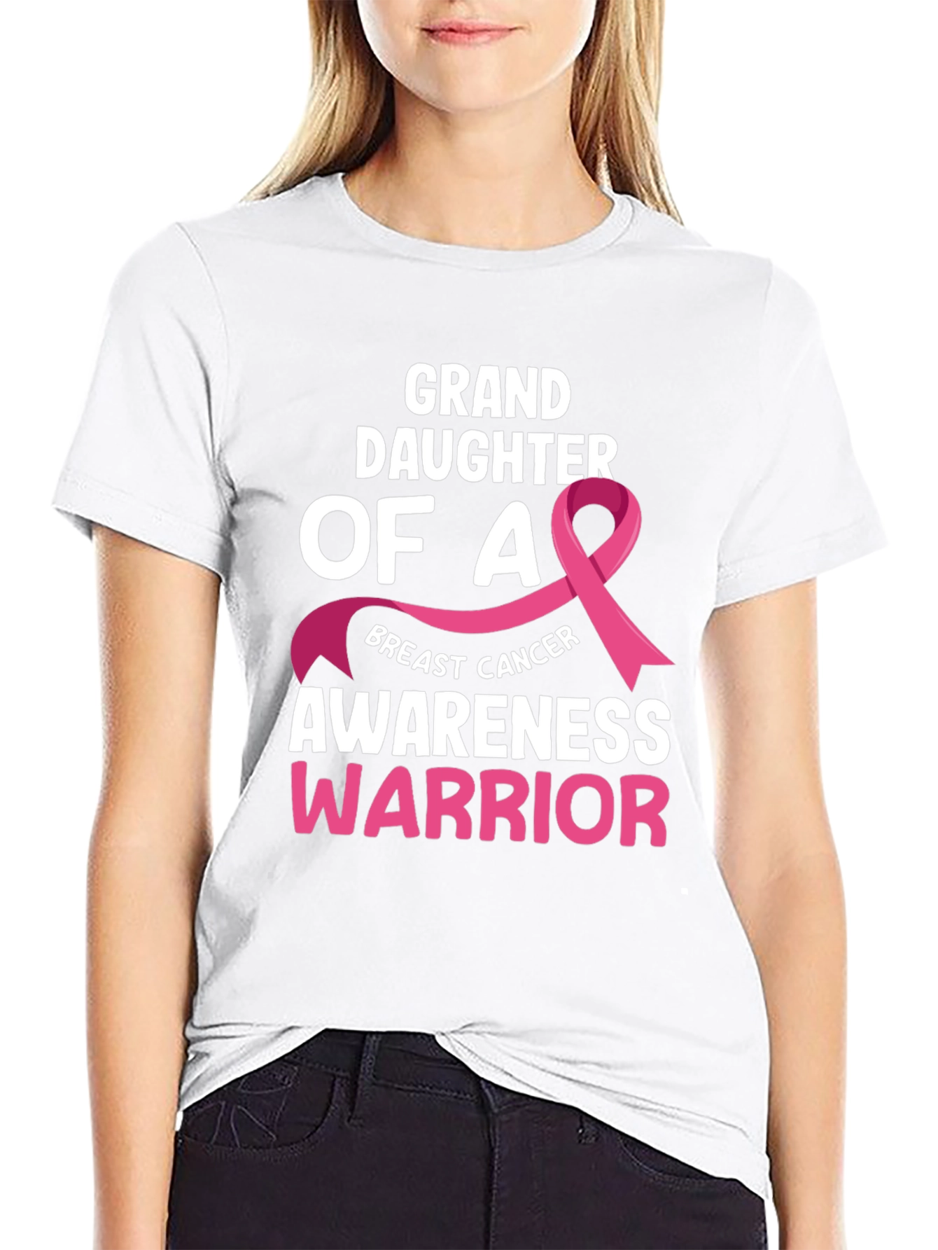 Granddaughter Breast Cancer Awareness Warrior T-Shirt