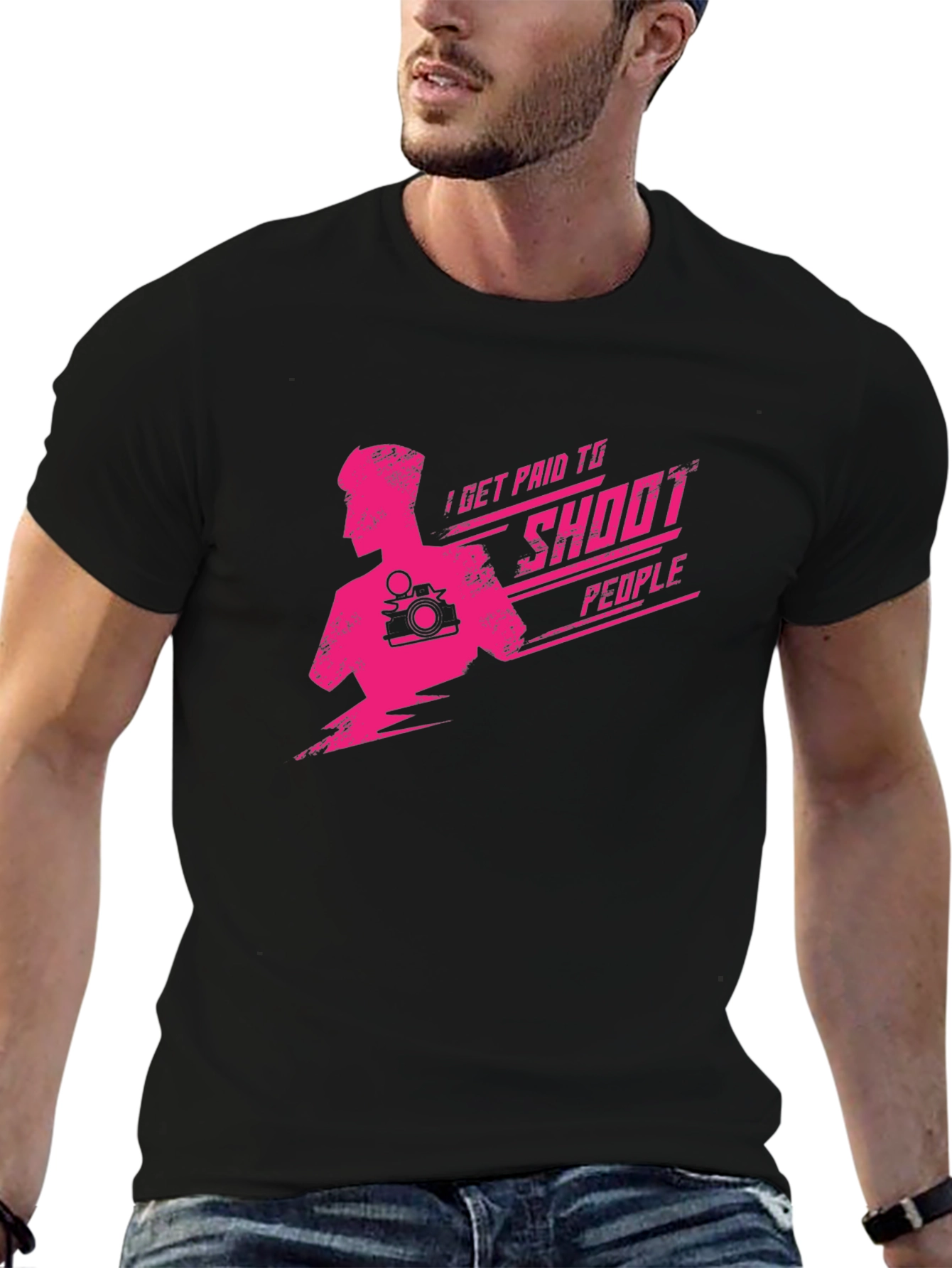 I Get Paid To Shoot People Graphic Tee