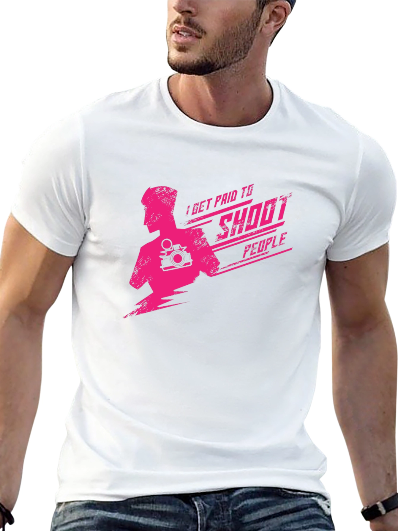 I Get Paid To Shoot People Graphic Tee
