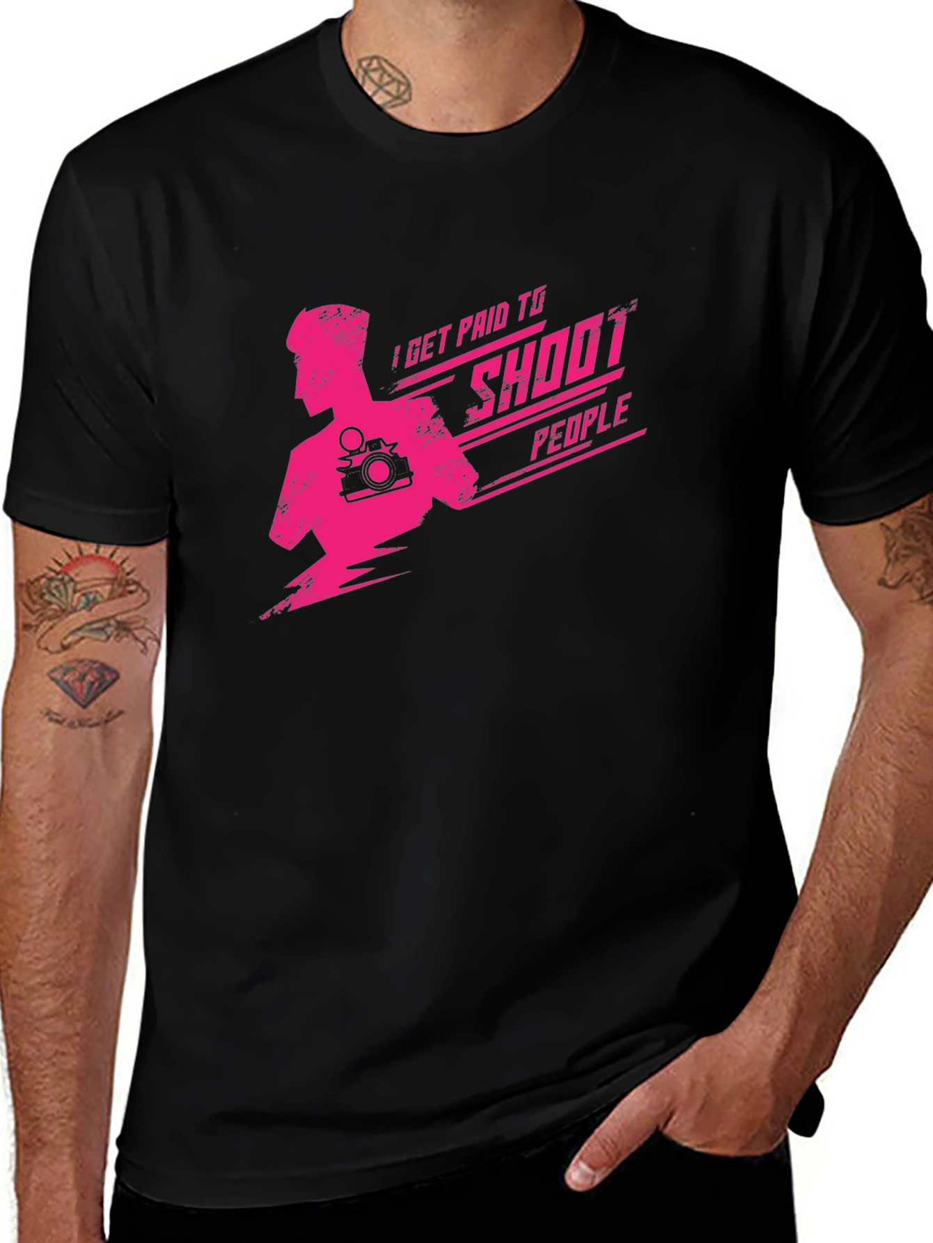 I Get Paid To Shoot People Graphic Tee