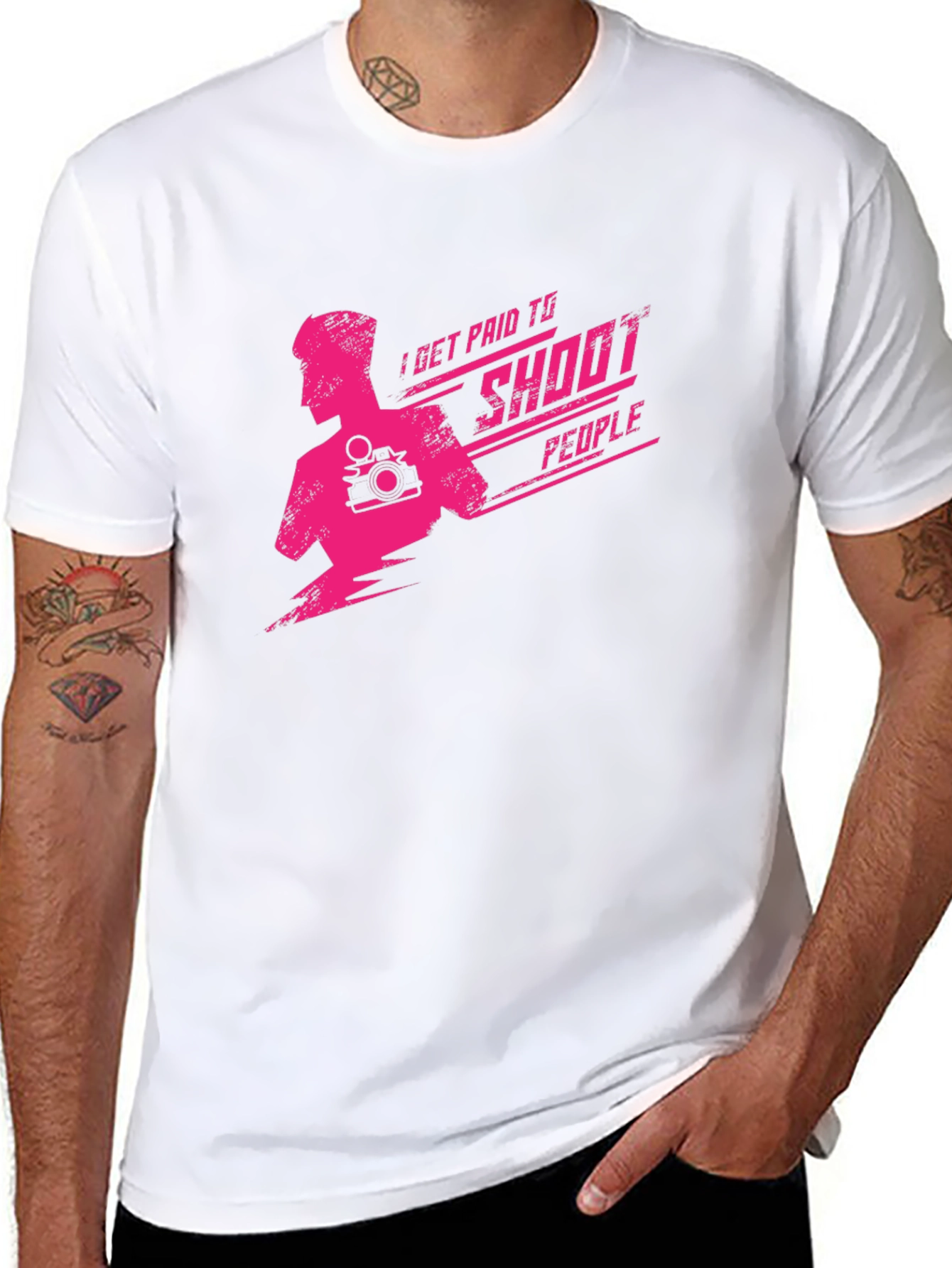 I Get Paid To Shoot People Graphic Tee