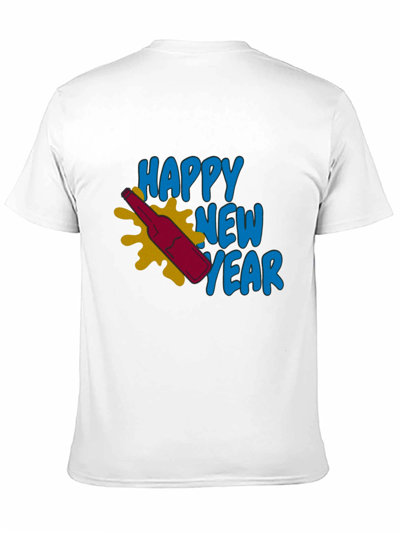 Happy New Year Graphic Tee - Stylish Celebration Shirt