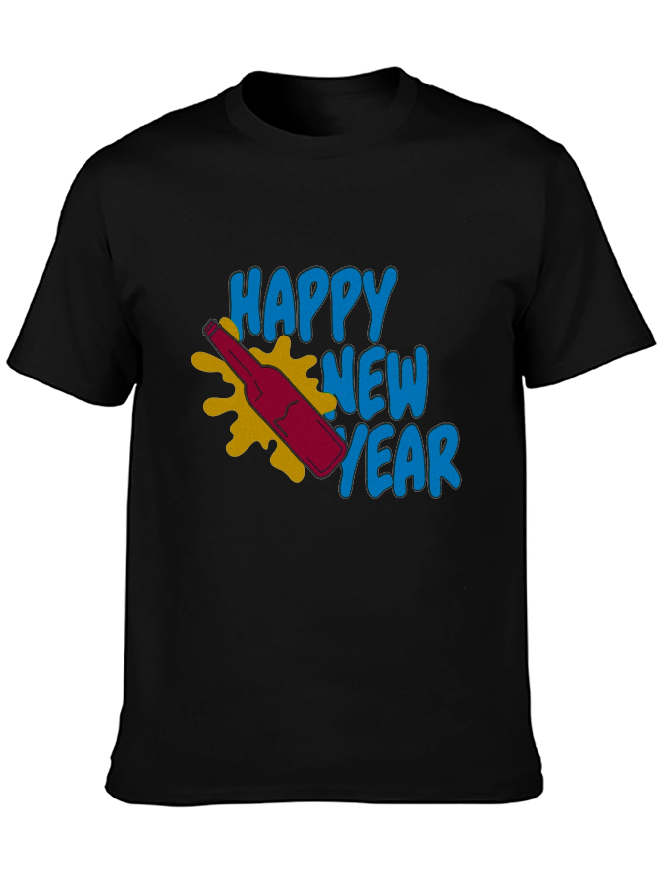 Happy New Year Graphic Tee - Stylish Celebration Shirt