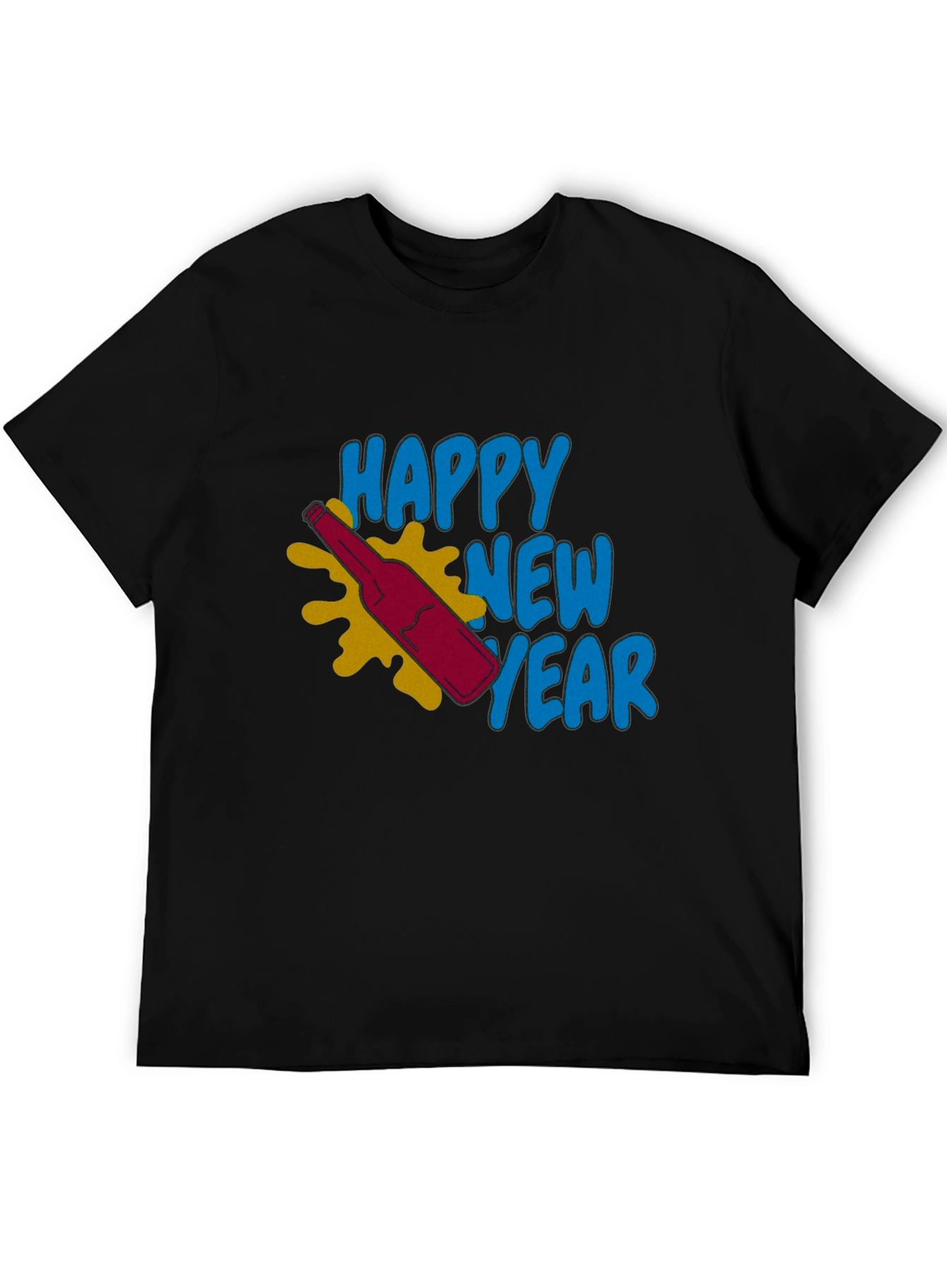 Happy New Year Graphic Tee - Stylish Celebration Shirt