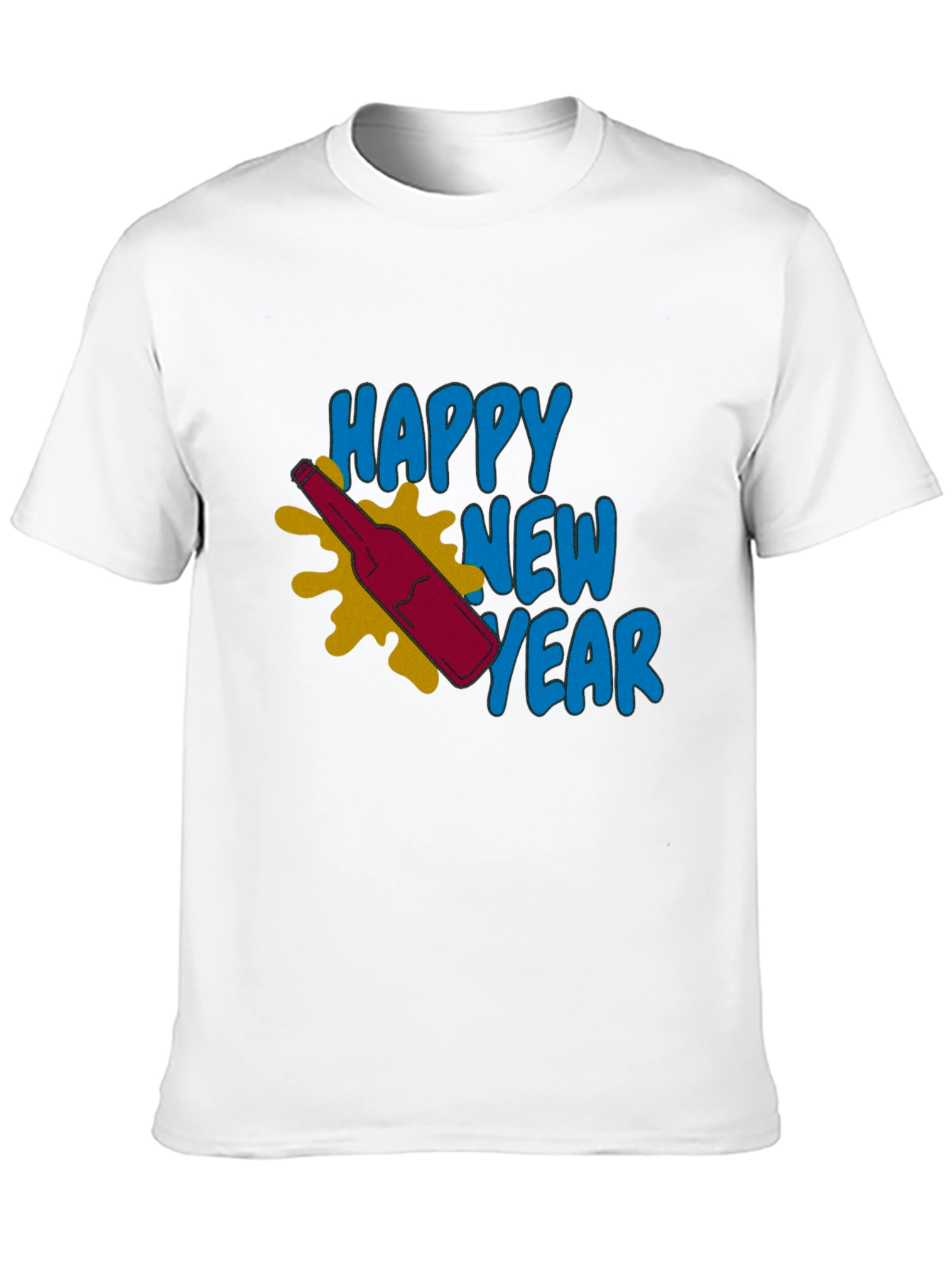 Happy New Year Graphic Tee - Stylish Celebration Shirt